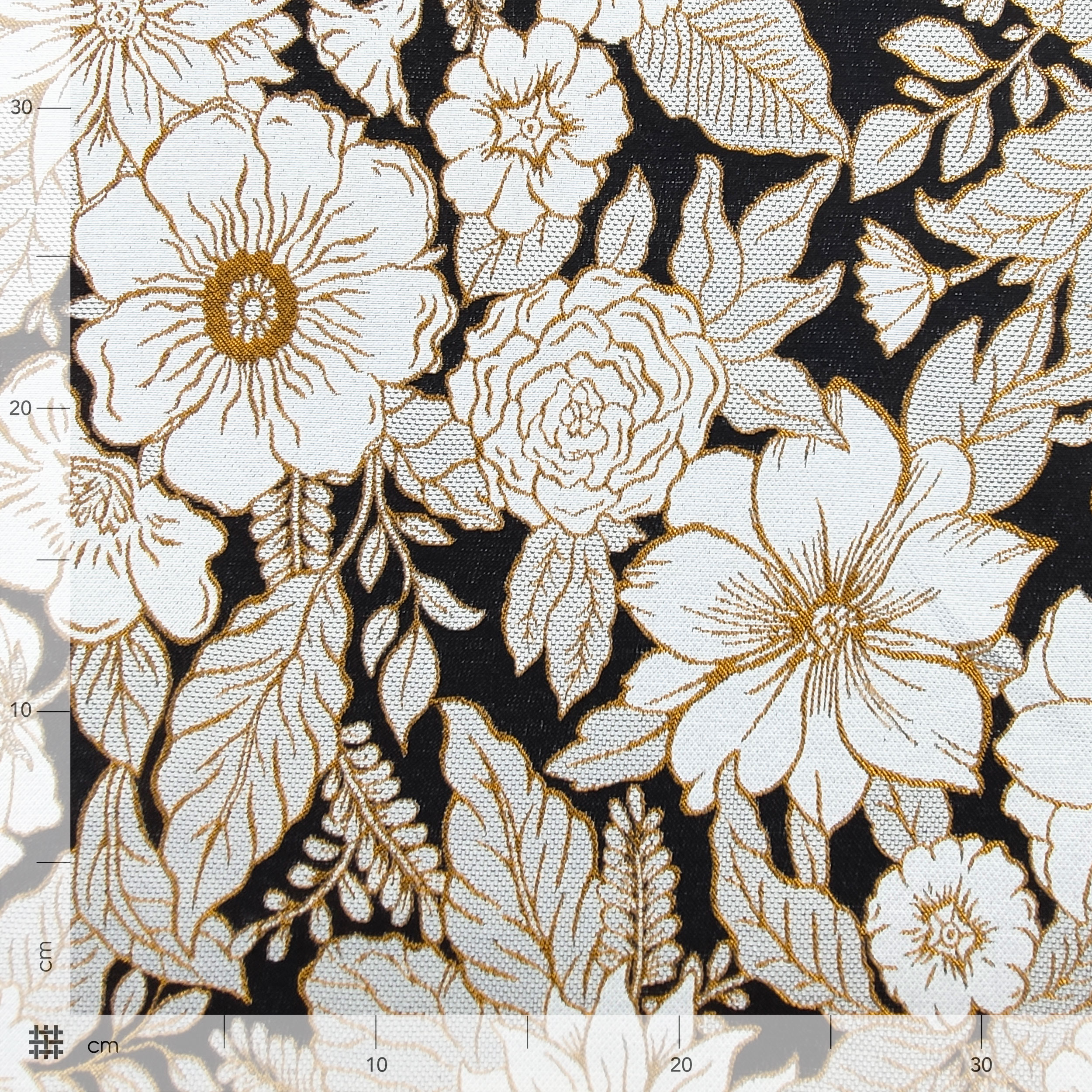 Jacquard Flores Blancas