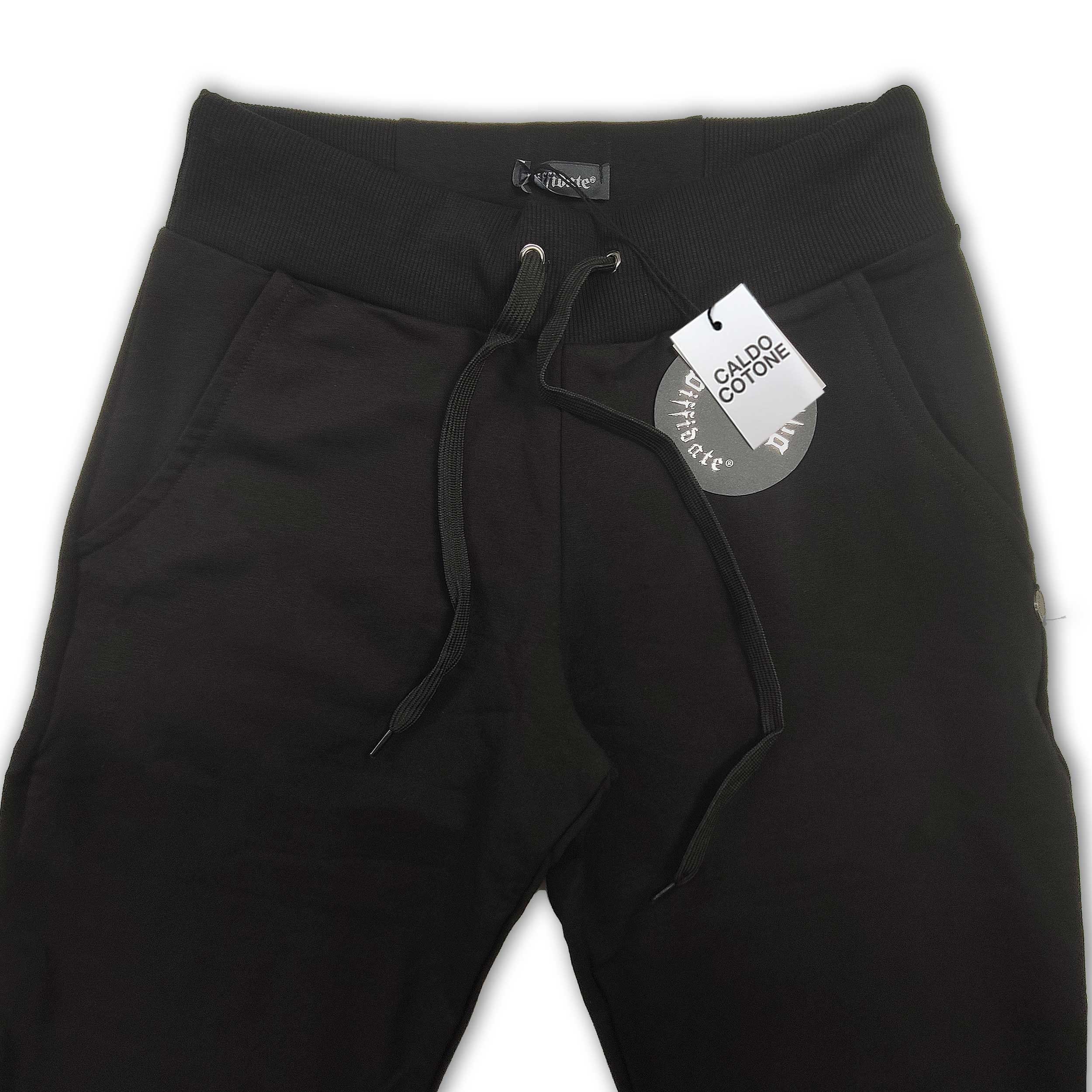 Warm Cotton Trousers Black Image