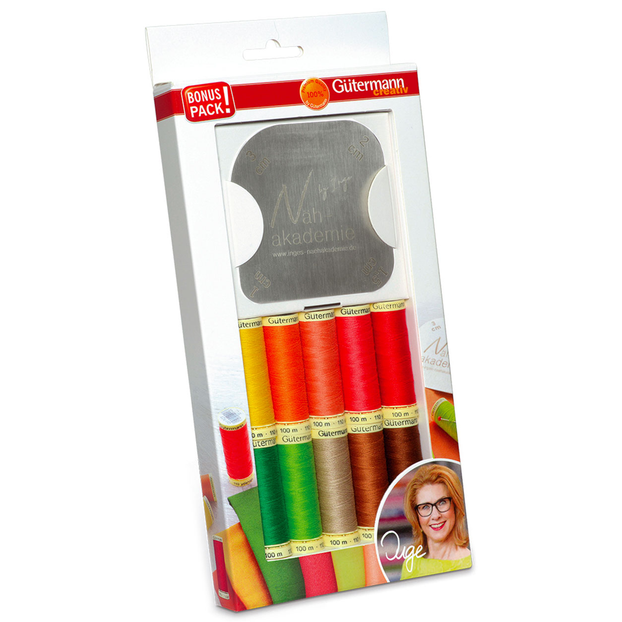 Gutermann Cosedora 10 Bobinas con Plantilla para Dibujo