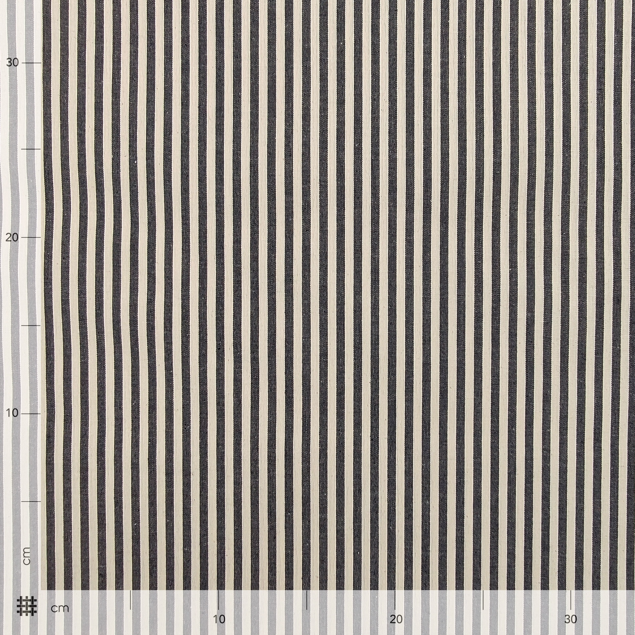 Pure Cotton Striped Tablecloth Fabric Image