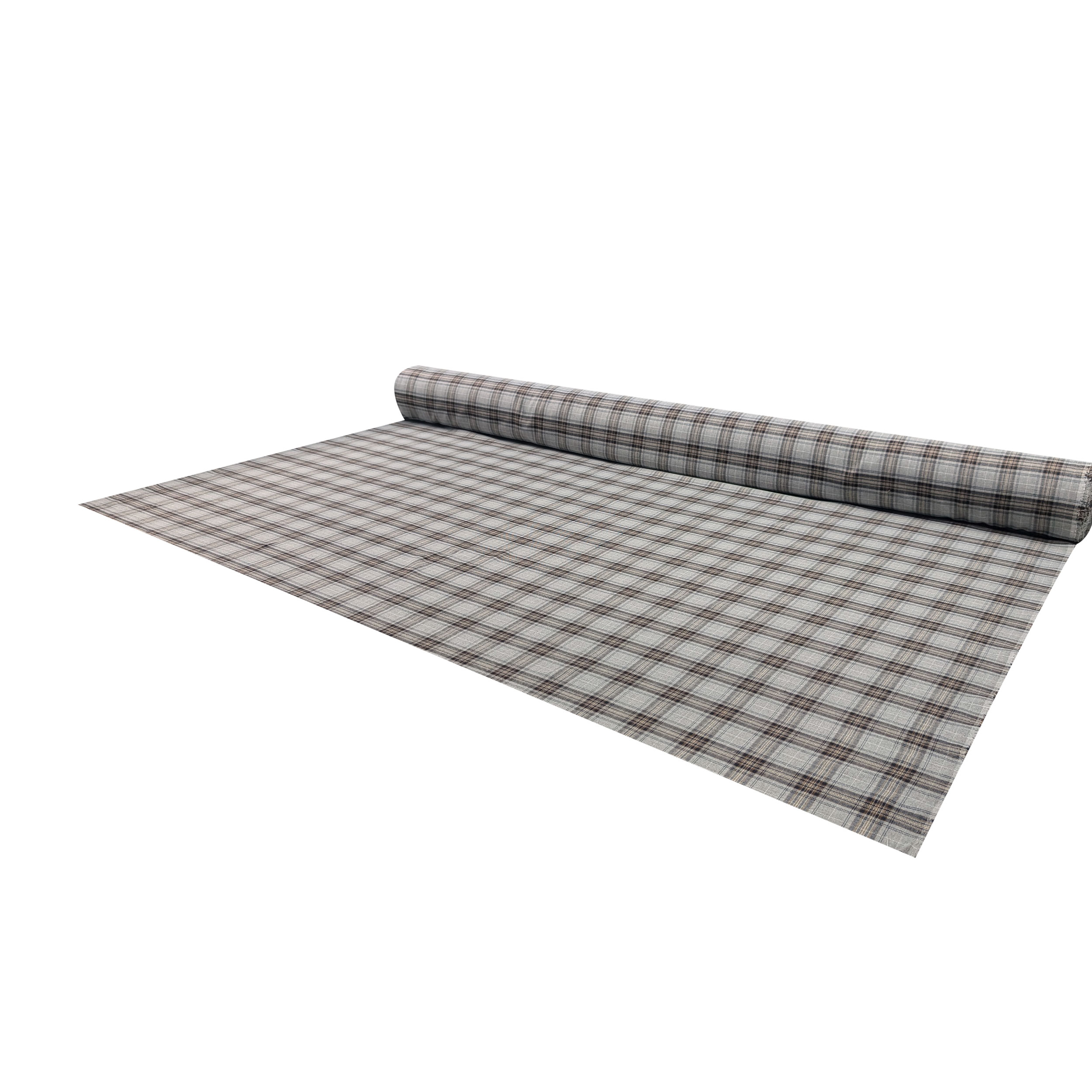 Tartan Beige and Blue Stripes Grey Background Image