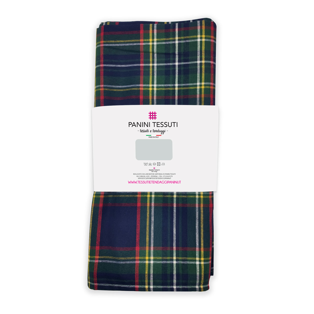 Nappe de table Panini Fabrics Mixed Cotton Plaid Blue