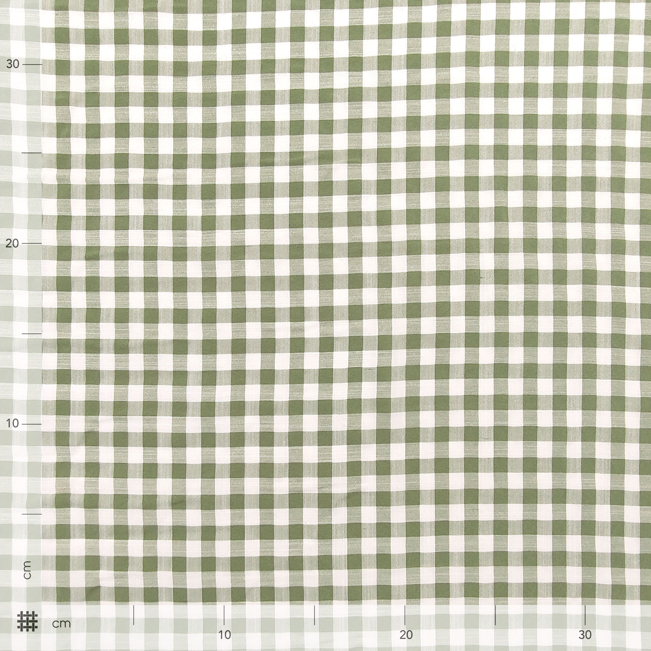 Viskose Setata Fashion Check Salbei