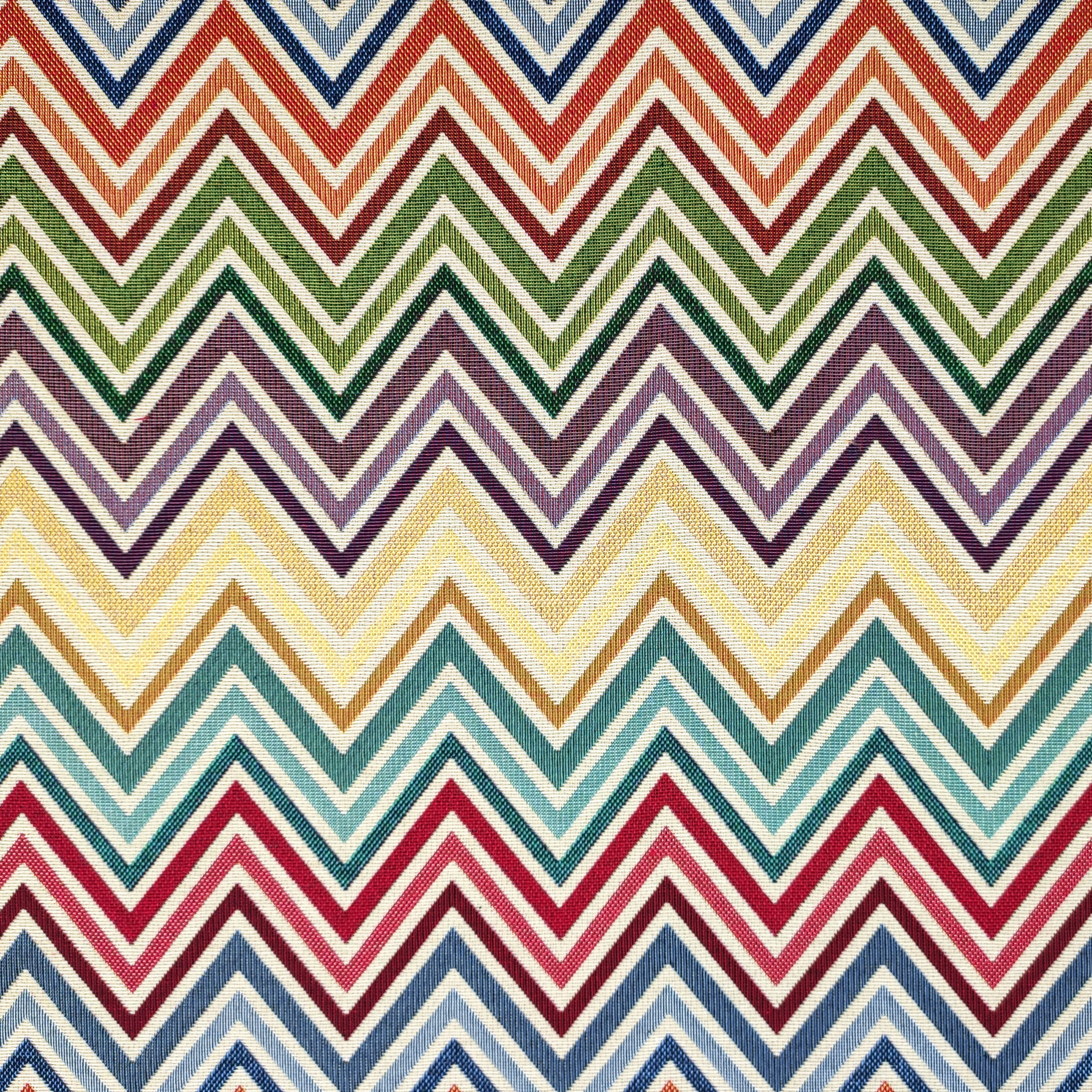 Gobelin Fantasy Zig Zag rayures multicolores