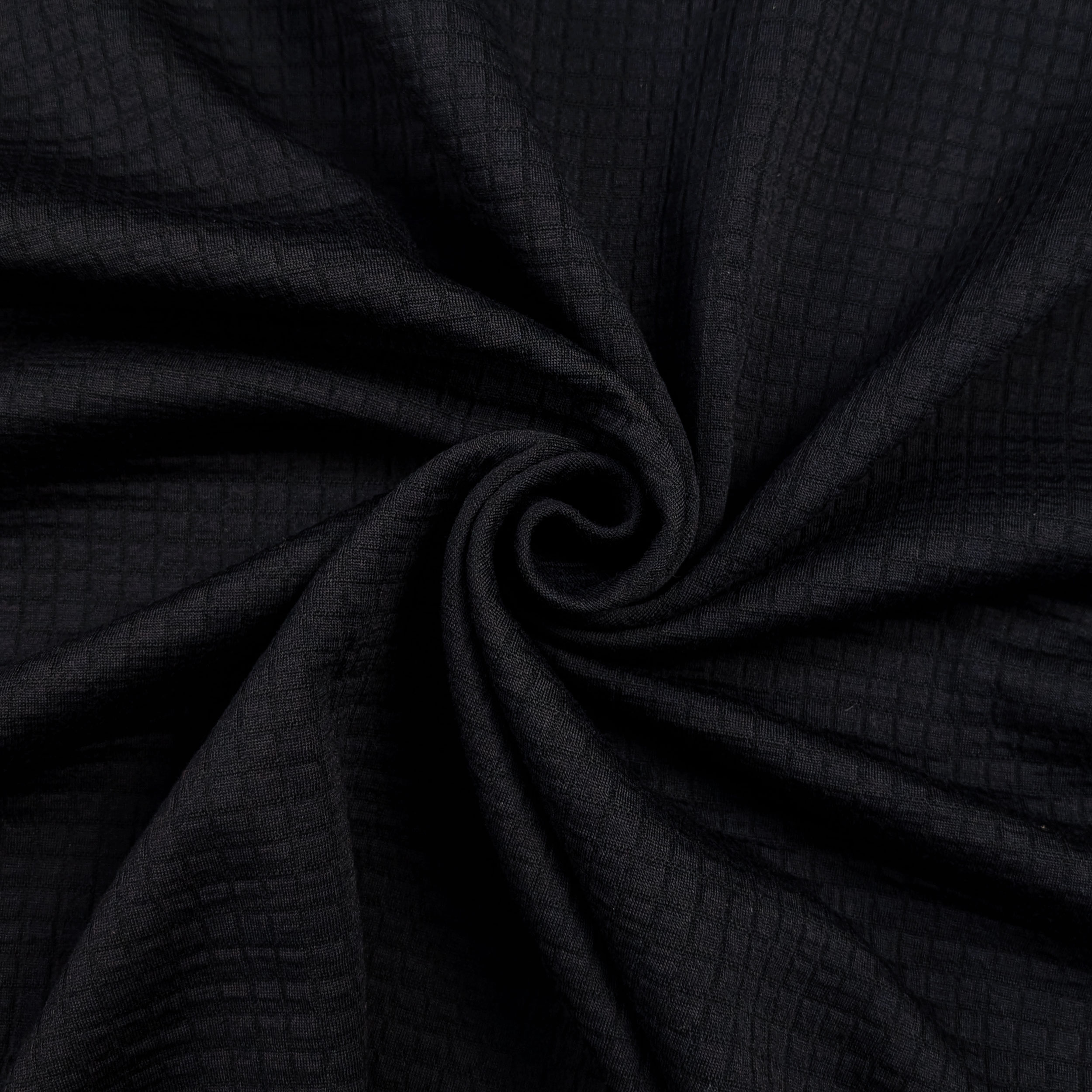 Square Matelassé Fabric Night Blue Image