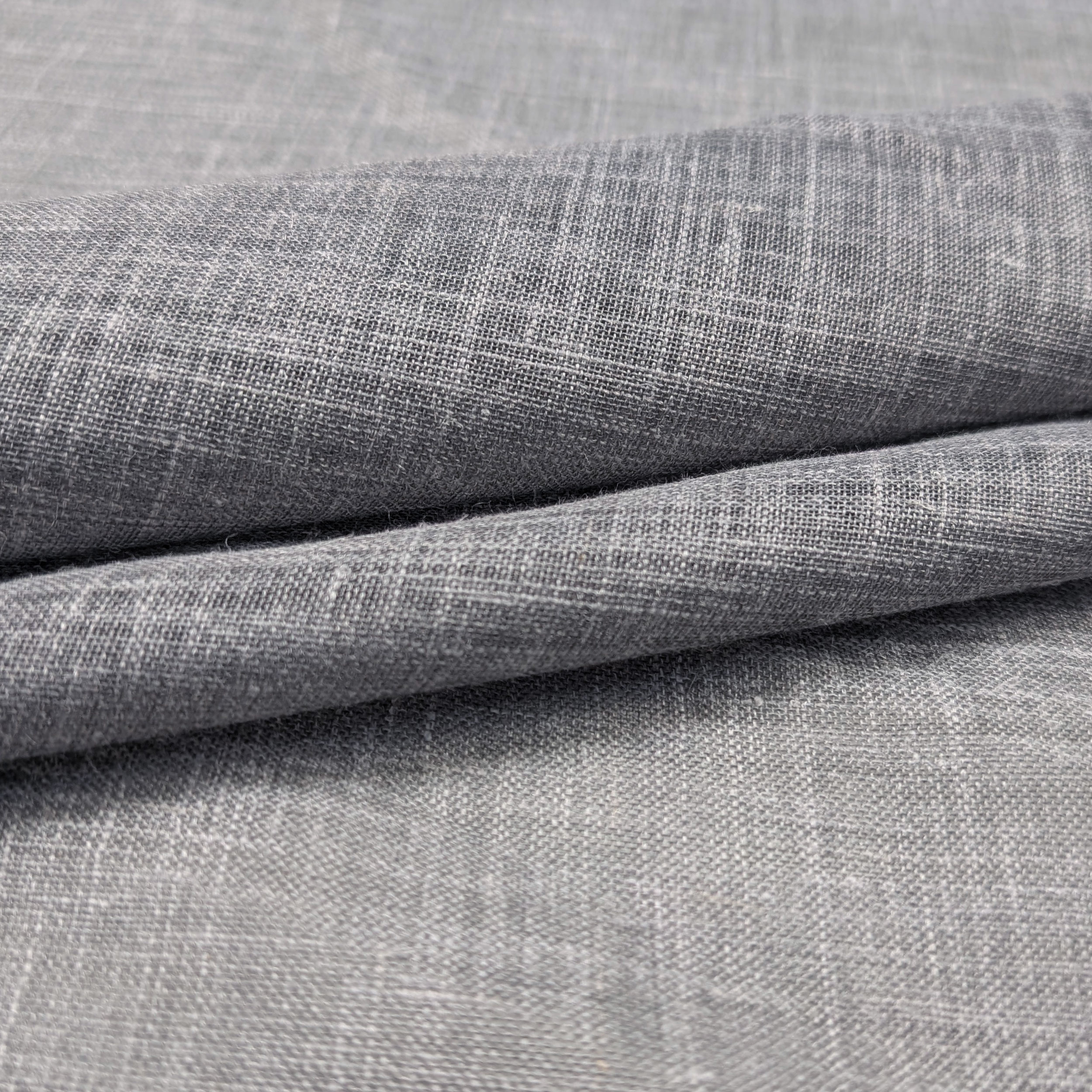 Mixed Linen Fabric Melange Grey Image