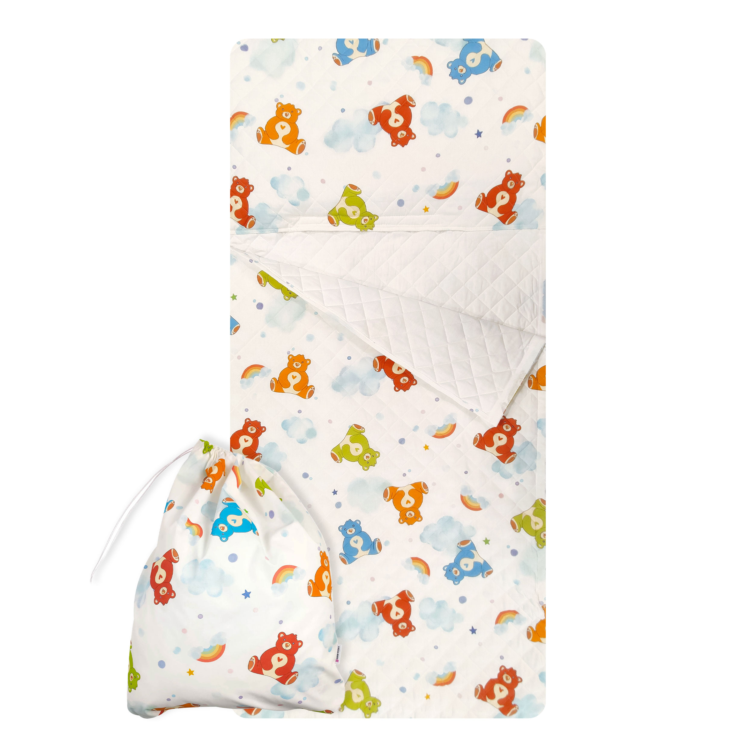 Sac de couchage Teddy Nuages et arcs-en-ciel