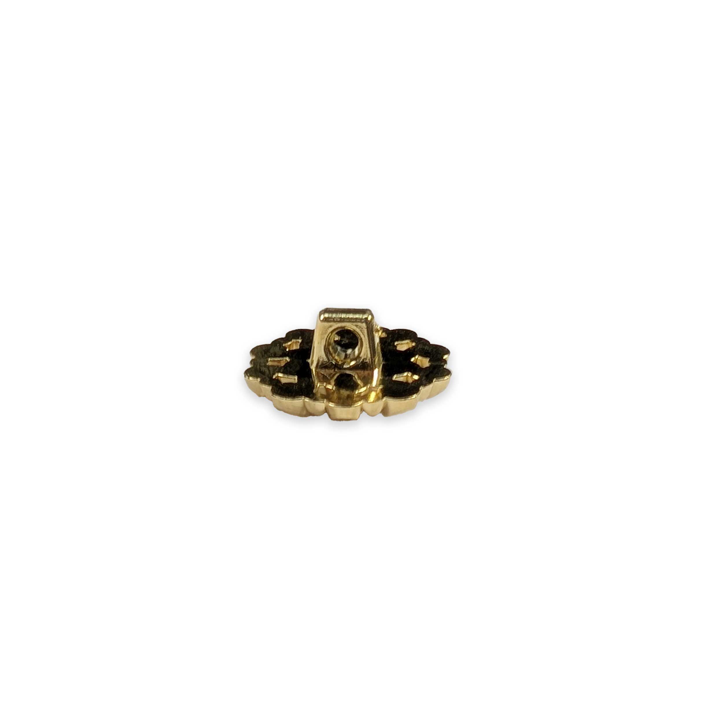 Gold Plated Plastic Button Image