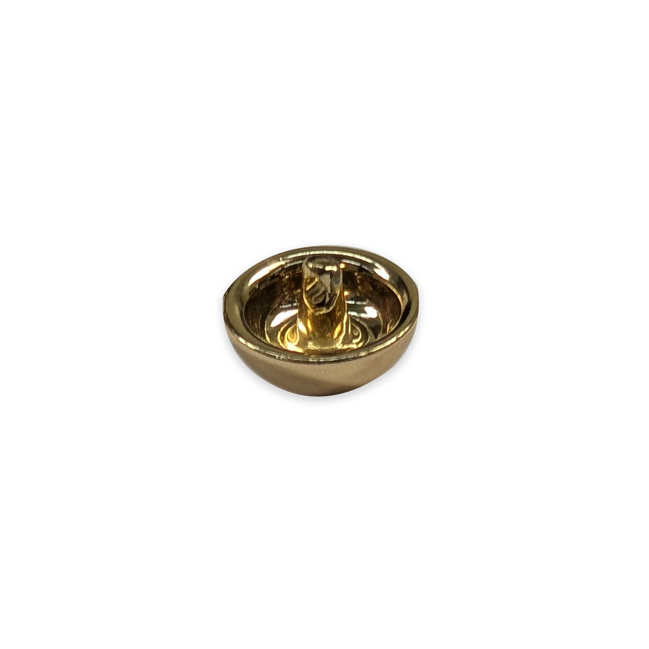 Gold Spherical Mirror Button Image