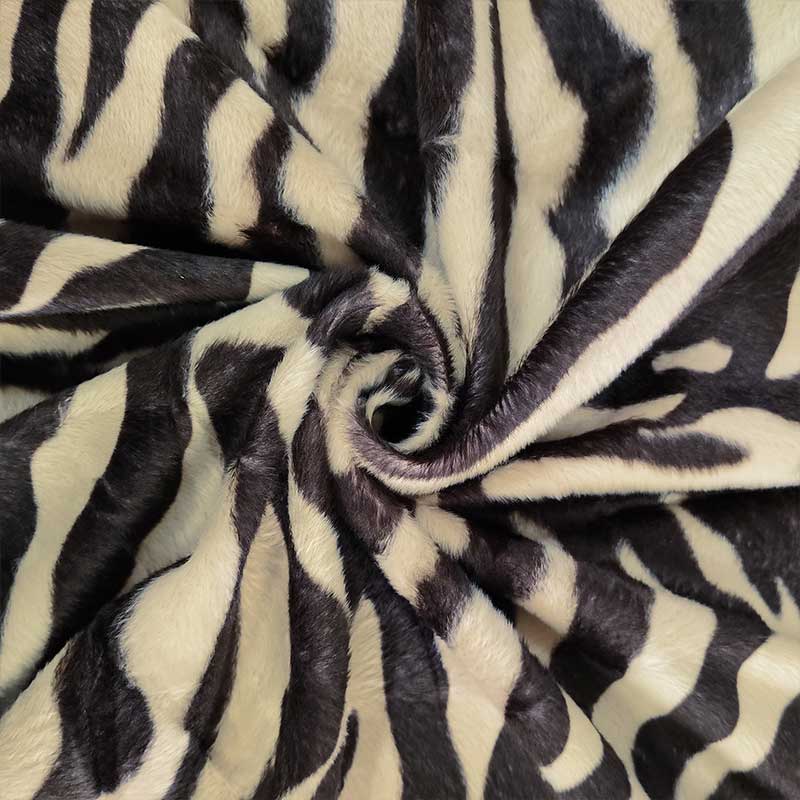 Tela Recortada Estampado Cebra Horsebit Marrón y Beige 50x150 cm Image