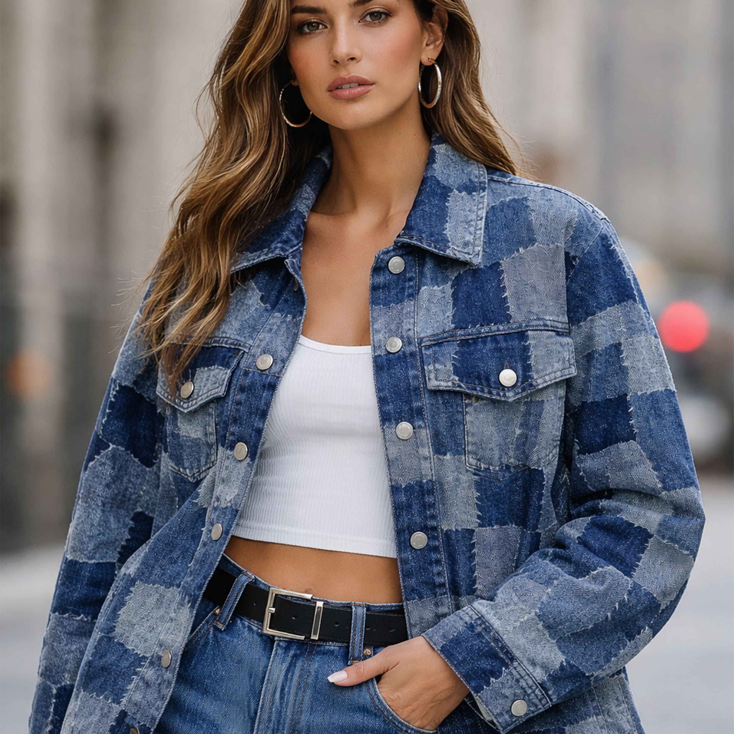 Fashion Patchwork Jeans Image
