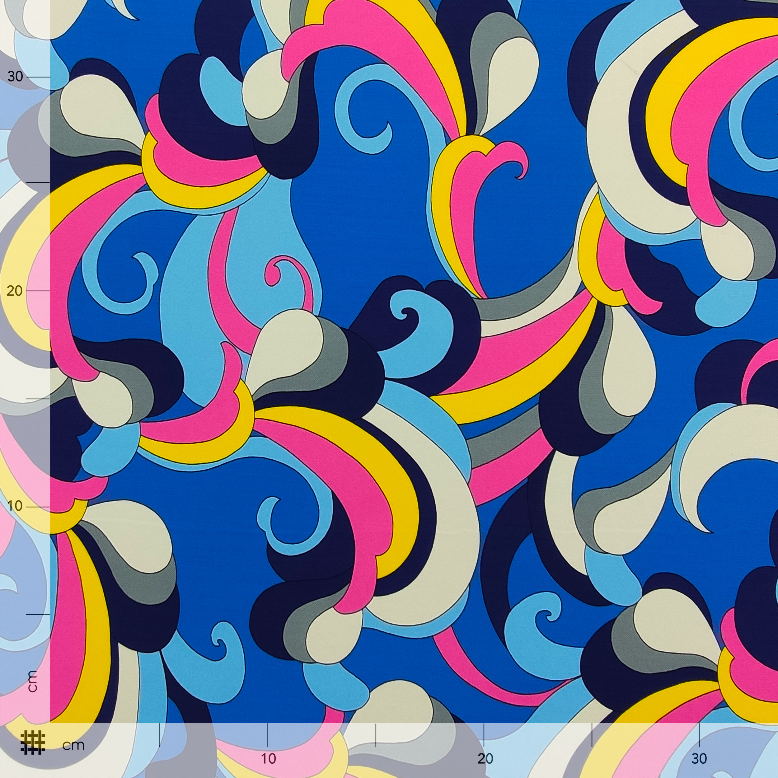 Conjunto de punto de viscosa Azul Multicolor