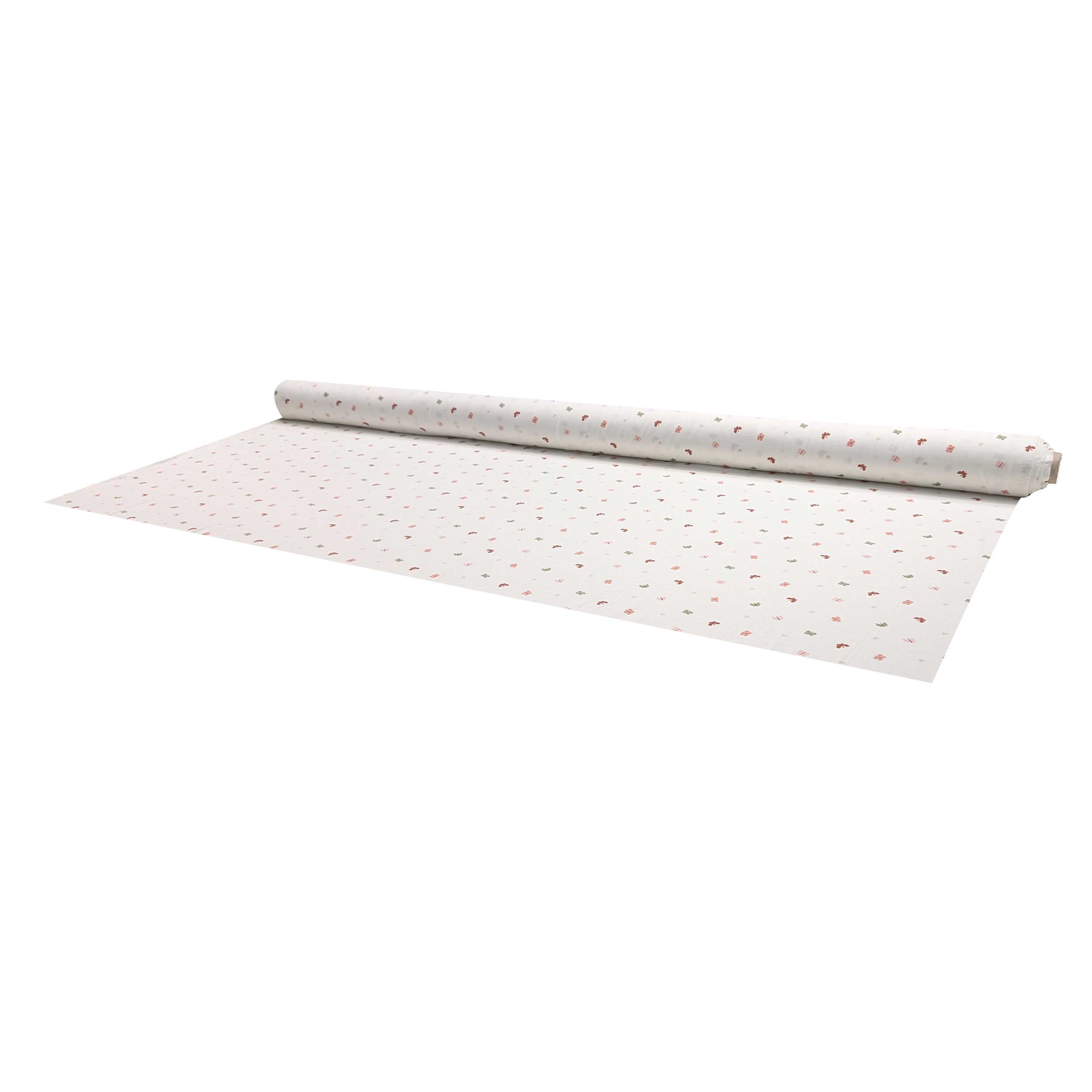 Jersey Cotton White Small Butterflies Image