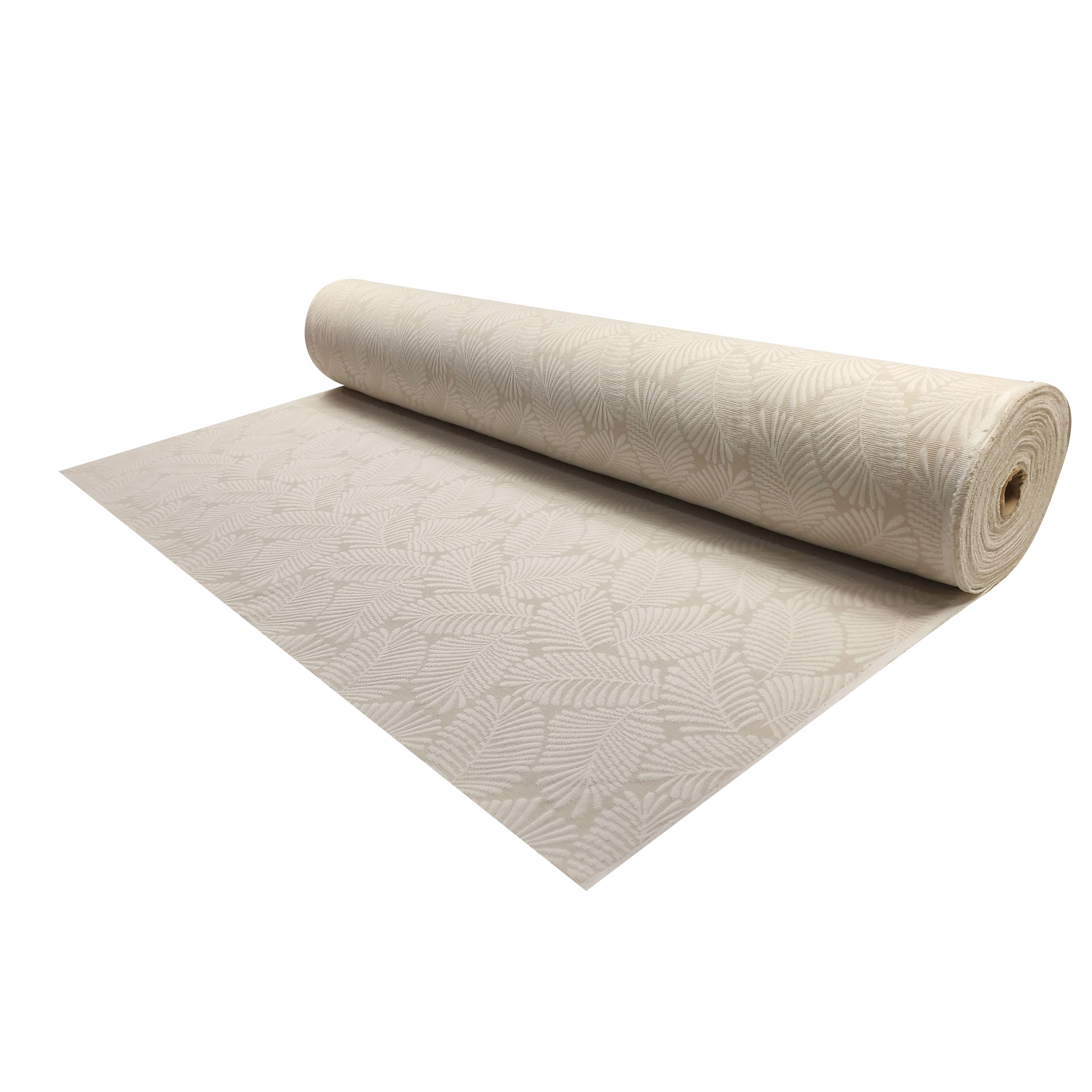 Colcha Jacquard Matelassè Hojas Beige