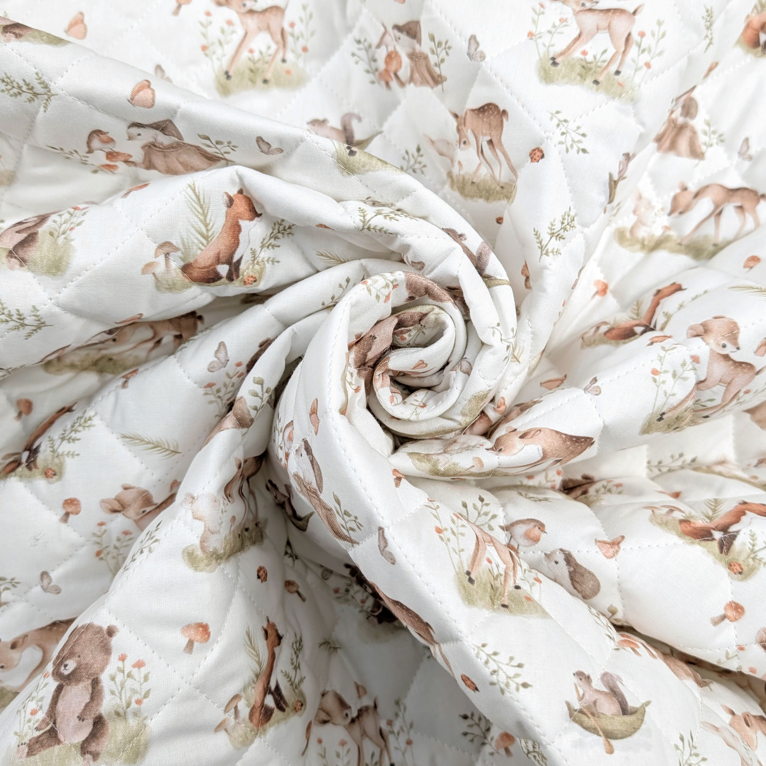 Amici del Bosco Quilted Fabric Image
