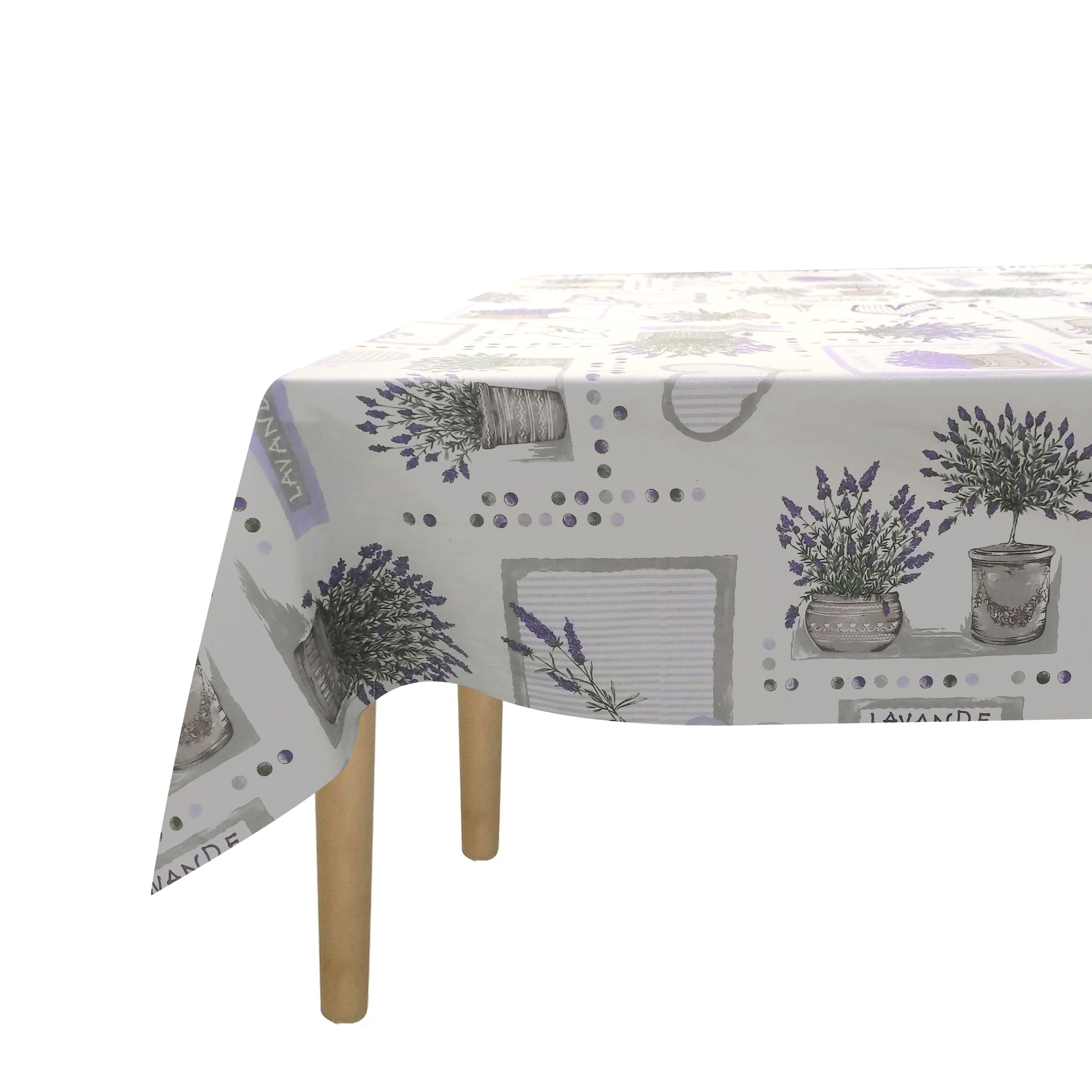 Stoff für Shabby Chic Tischtuch Lavendel