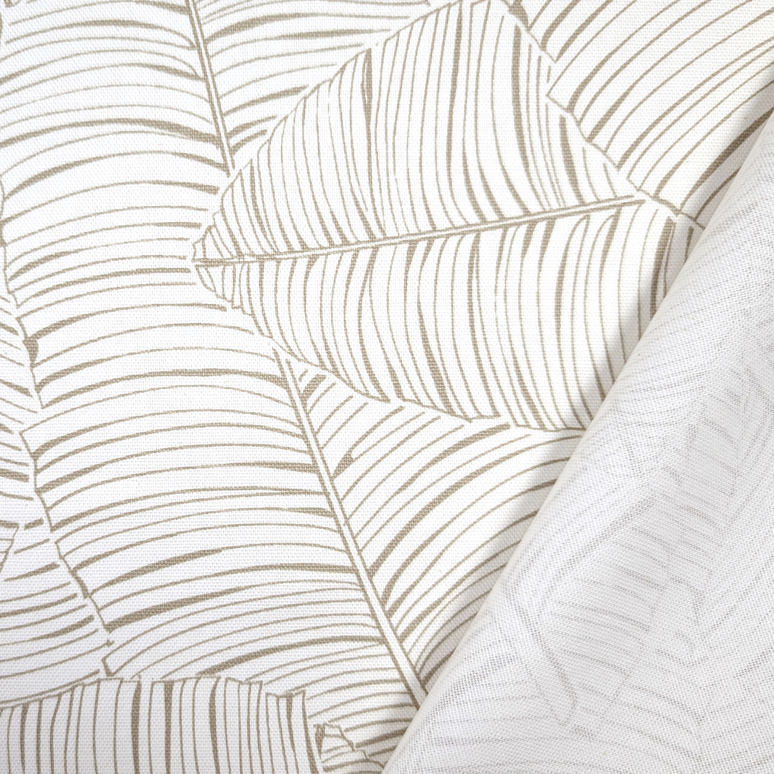 Panama Printed Banana Leaves Beige Image