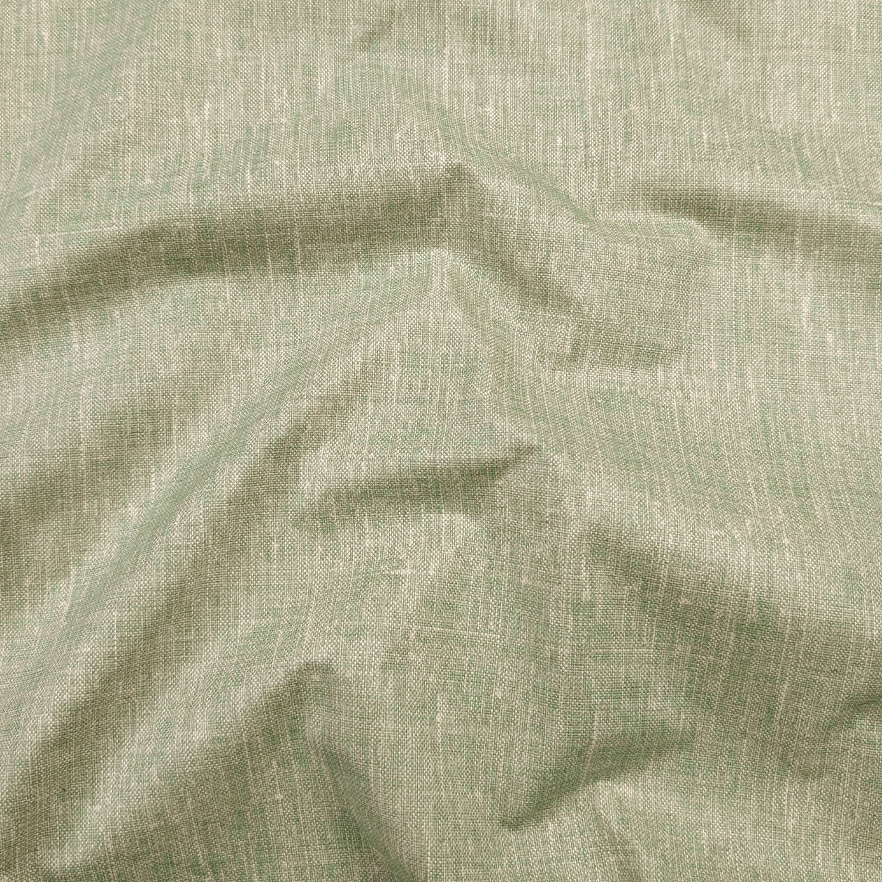 Green Linen Blend Resin Tablecloth Fabric Image