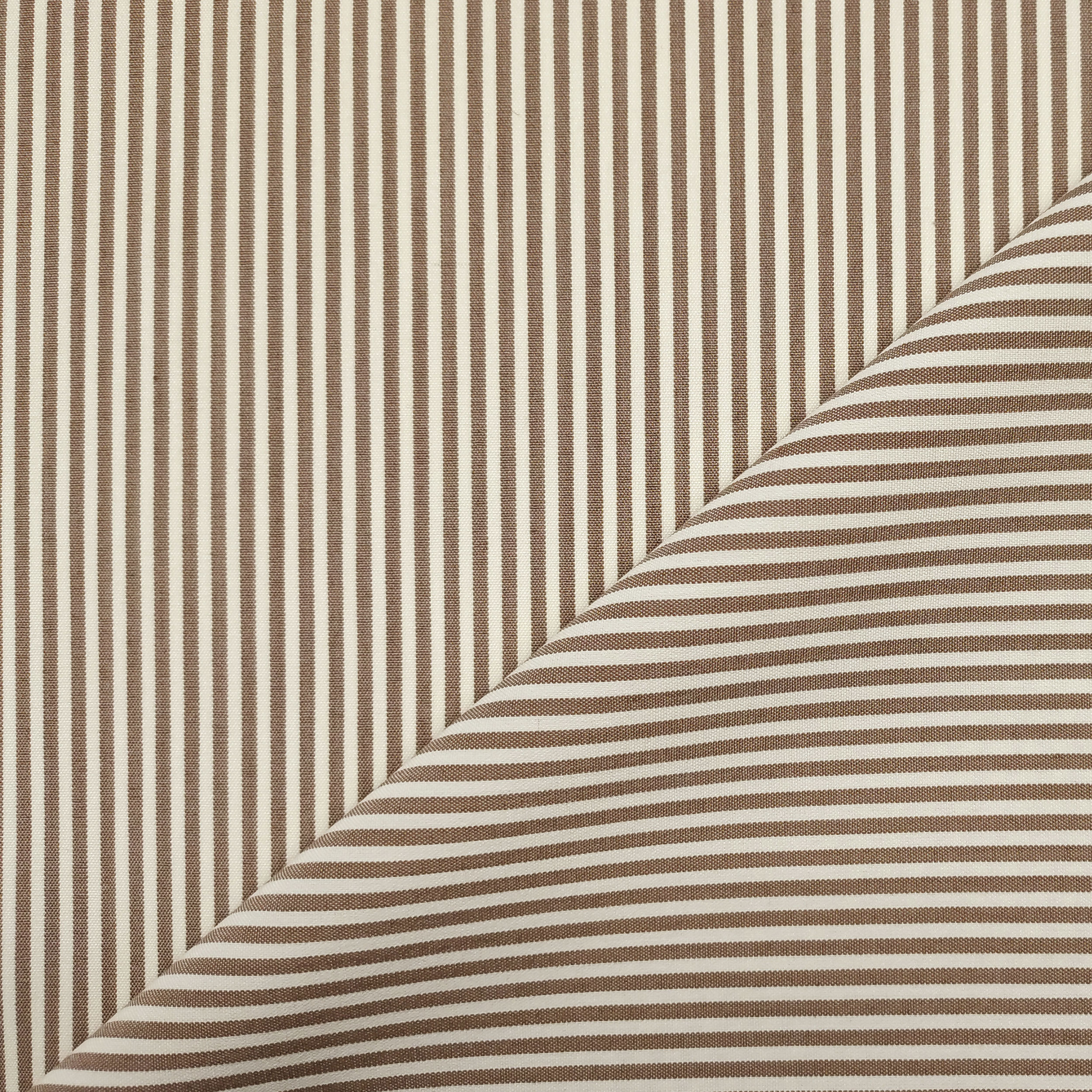 Elasticised Fabric Beige and Cream Stripes