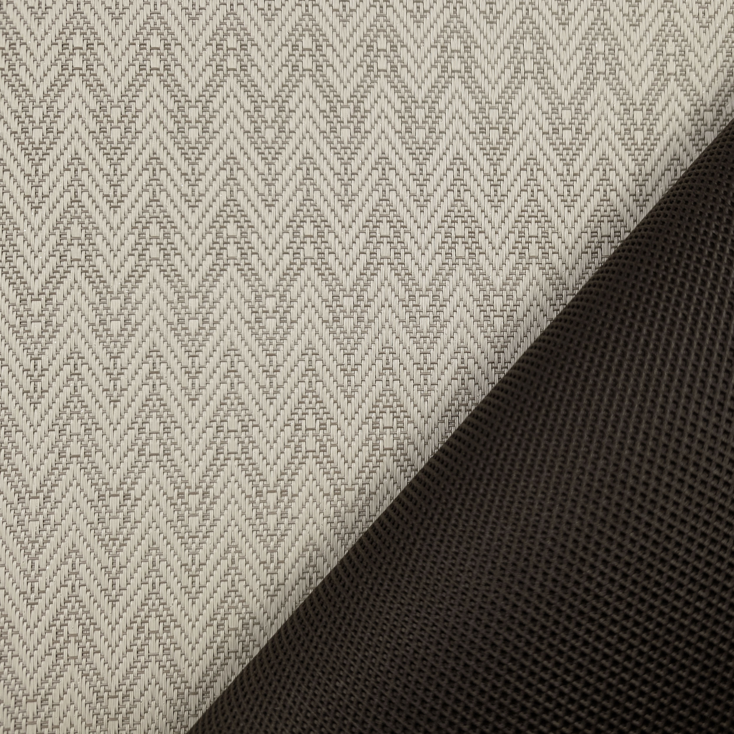 Zig Zag cream and grey kitchen towel Image