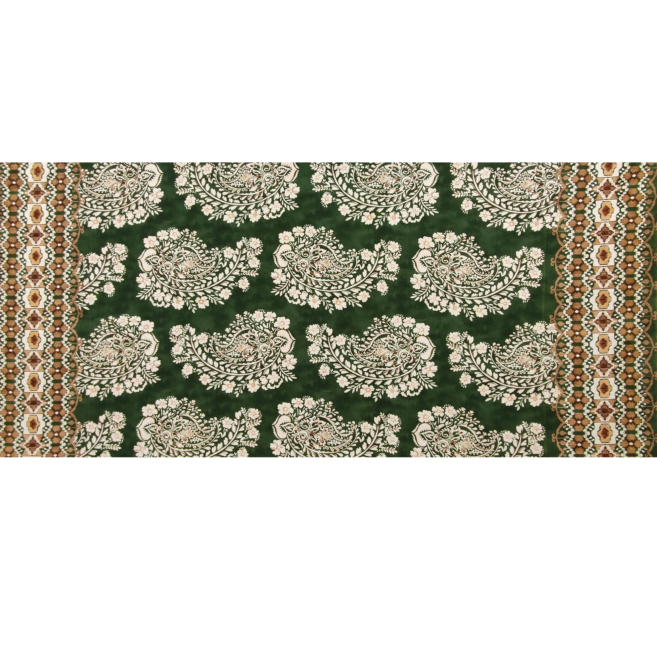Tissu de coton à motif cachemire à double tranchant