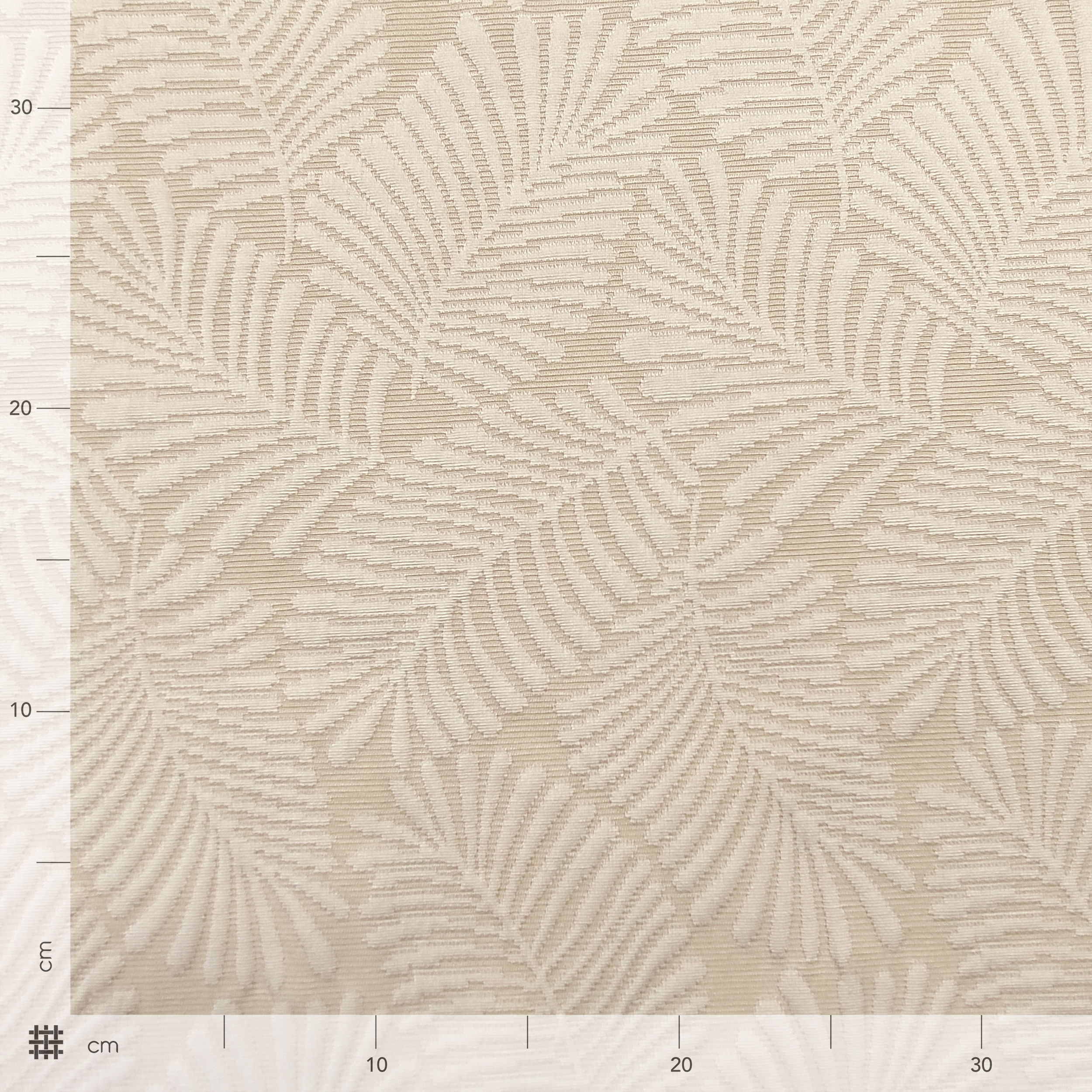 Colcha Jacquard Matelassè Hojas Beige
