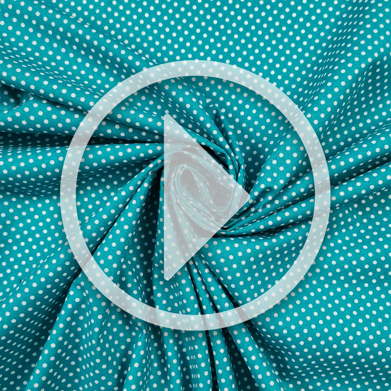 Polka Dot Turquoise Cotton Image