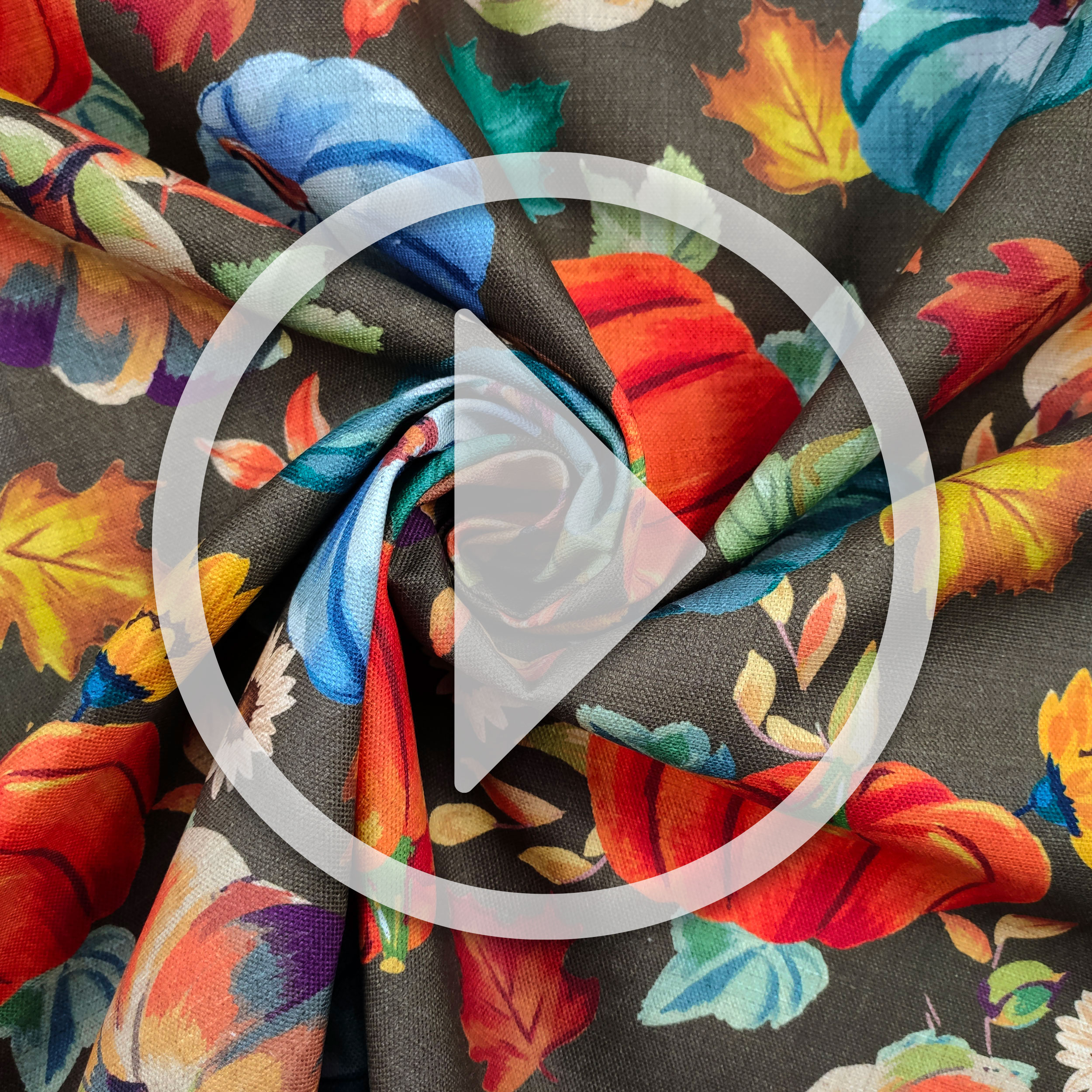 Cotton Panama Patchwork Pumpkins Image