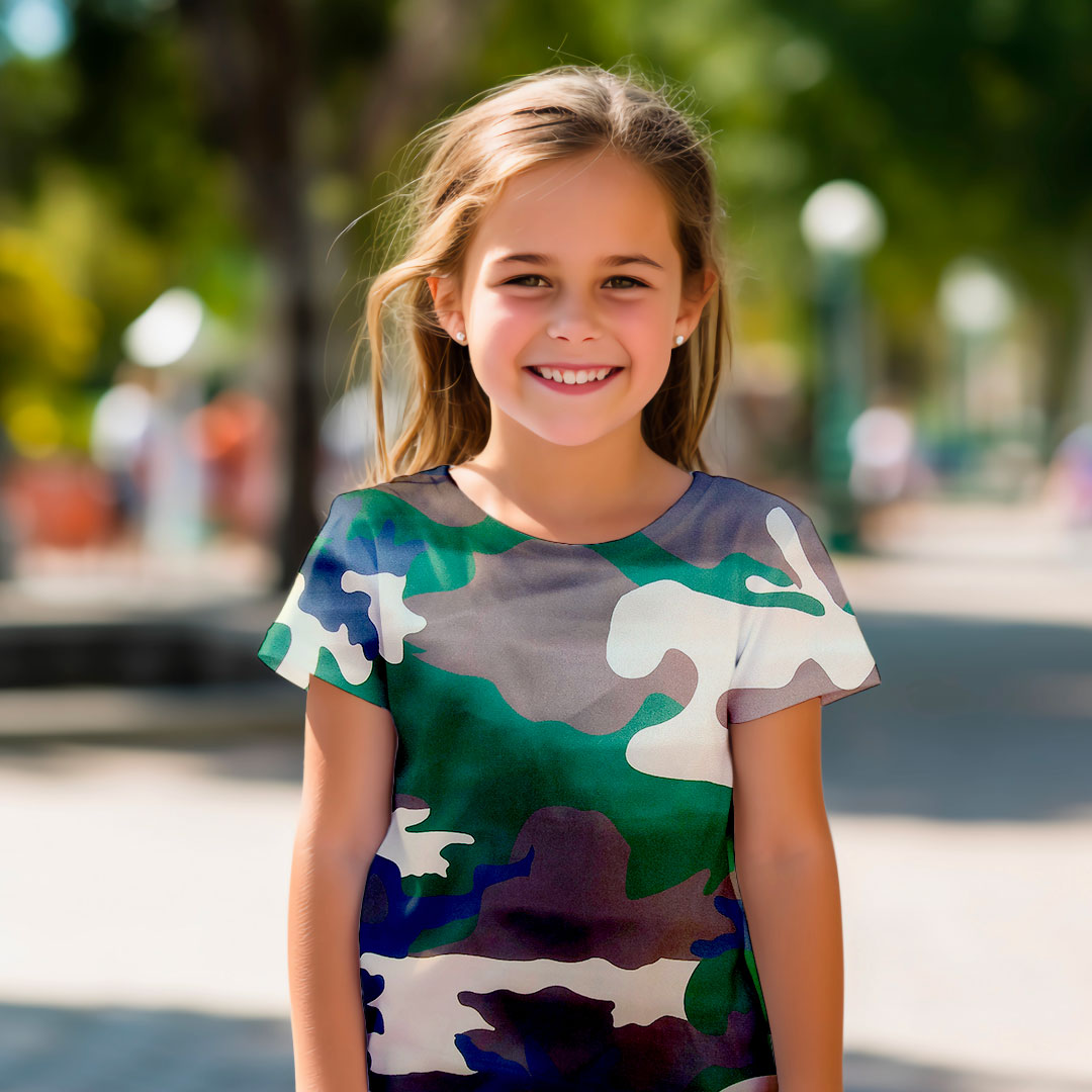 Army Camouflage Satin