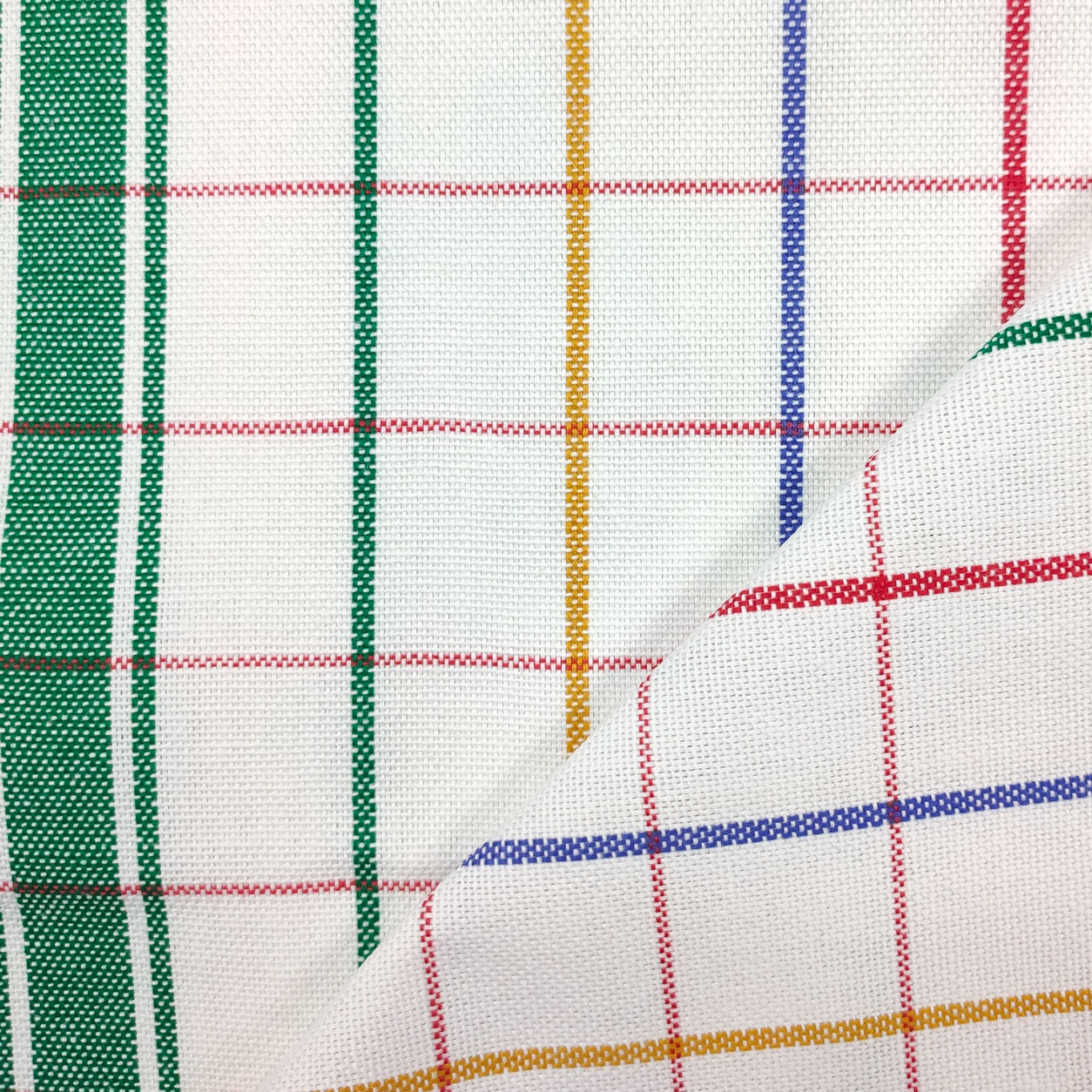 Cotton Double Edge Green Stripes Kitchen Towel