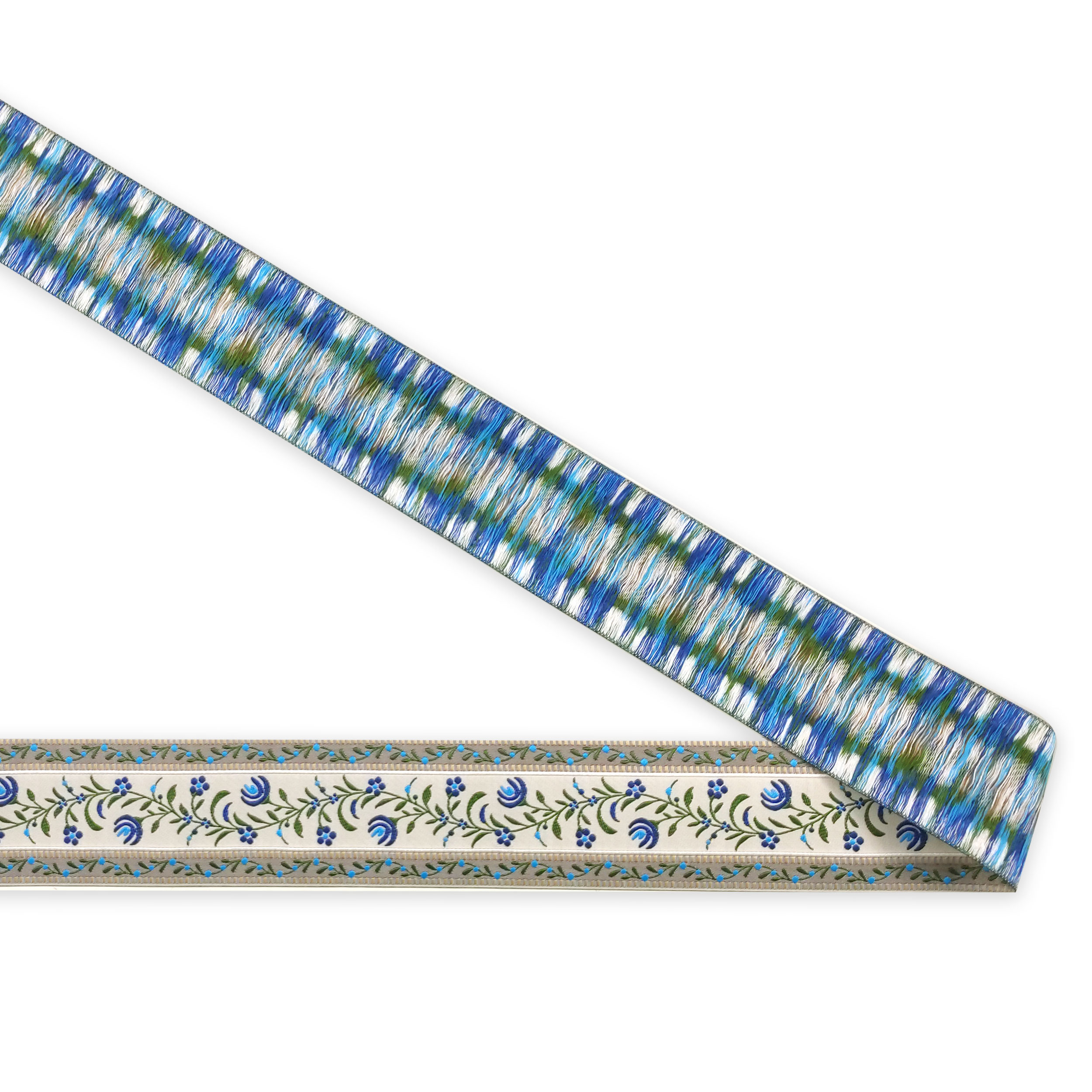 Prym Flower Patterned Trimmings Blue (passementerie à motifs de fleurs)