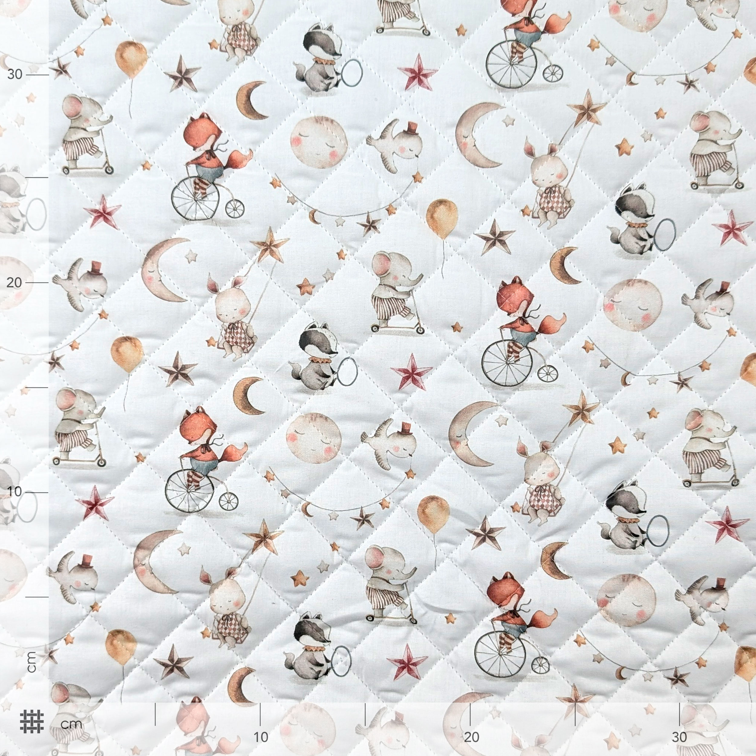 Sweet Dreams Animal Quilted Fabric Image