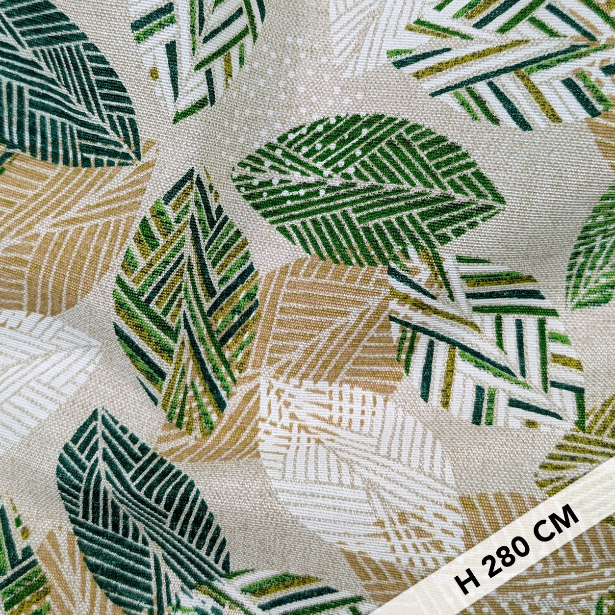 Panama Decor Artistic Leaves Grüntöne Image