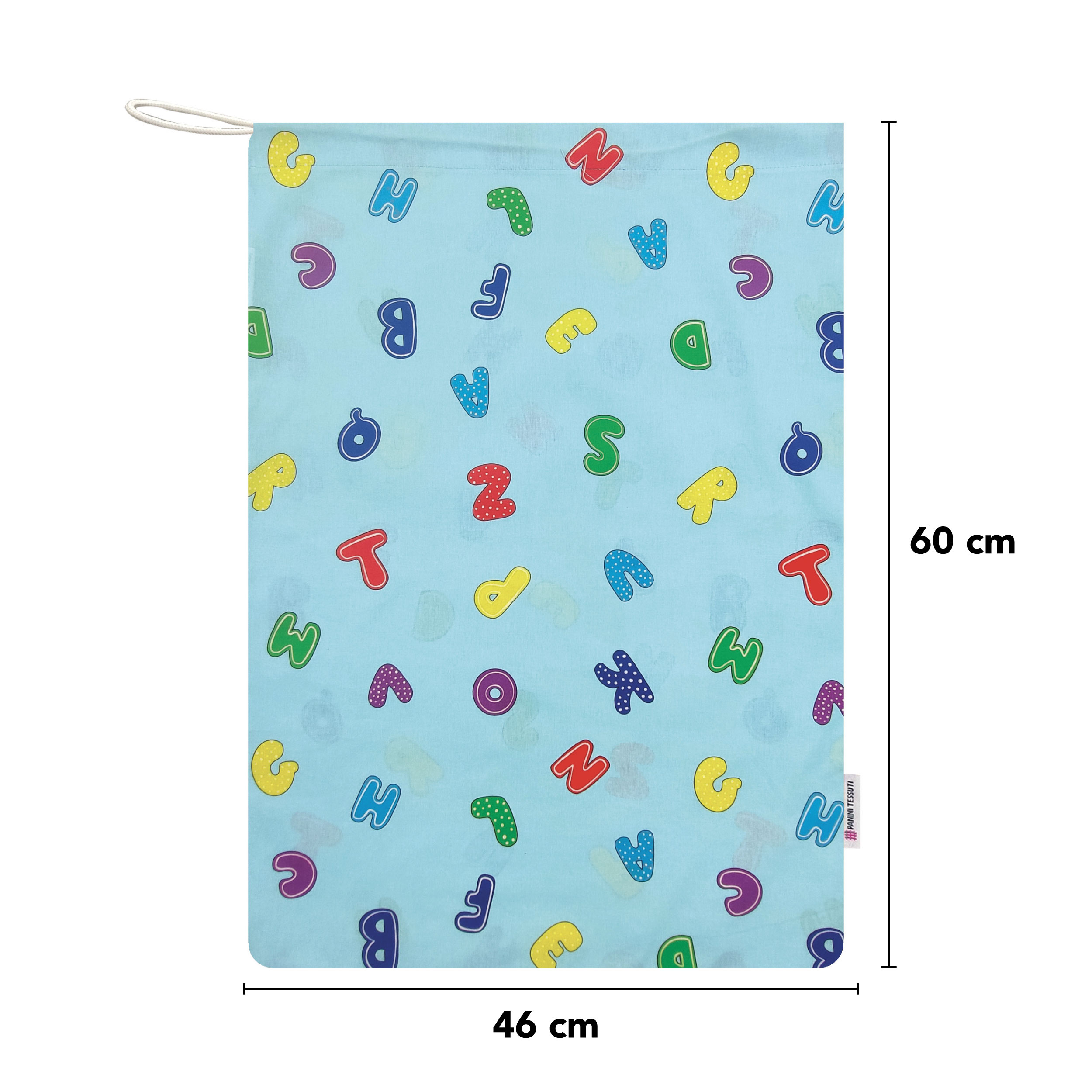 Sac de jardin d'enfants Alphabet Fond bleu clair