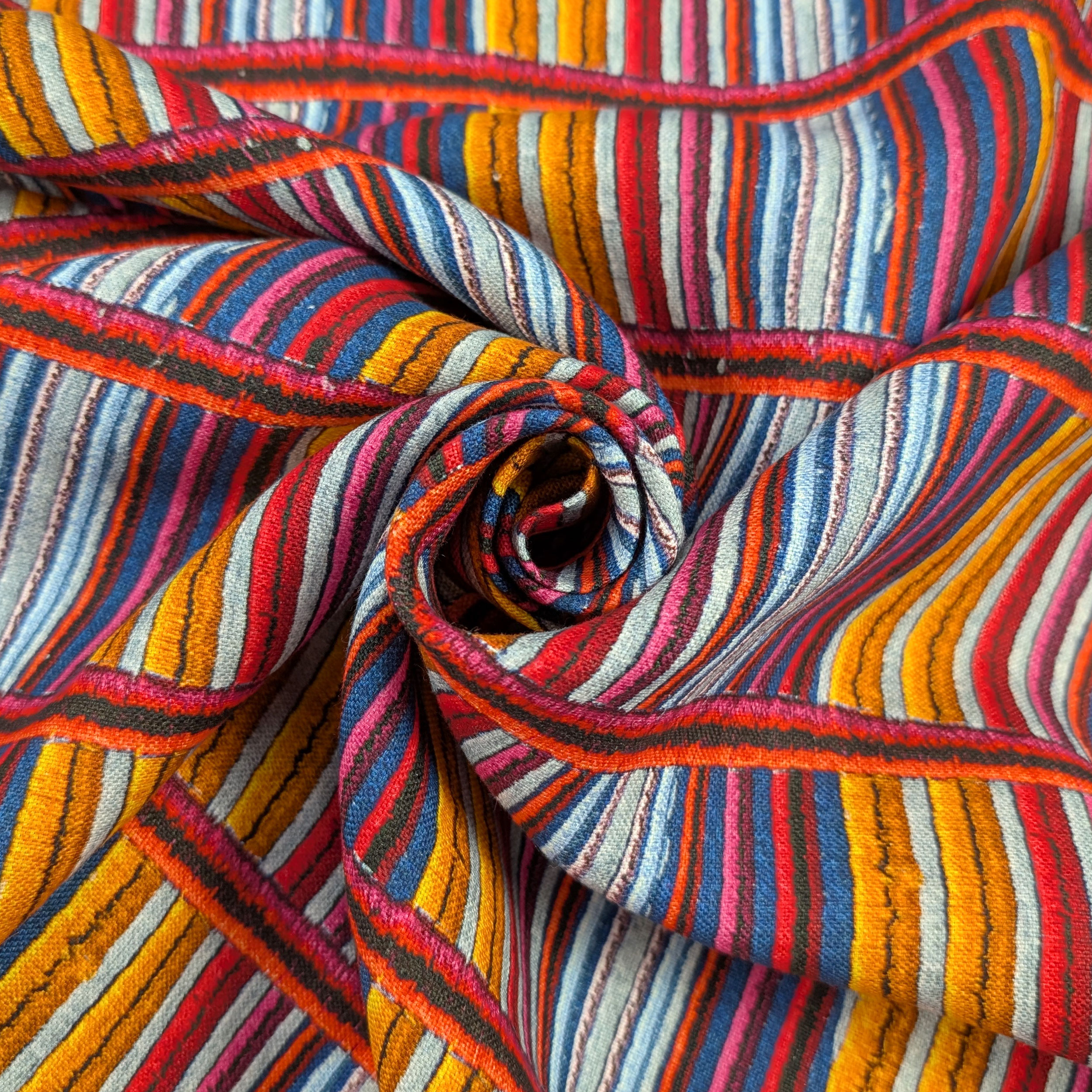 Natural High Fashion Linen Stripes Image