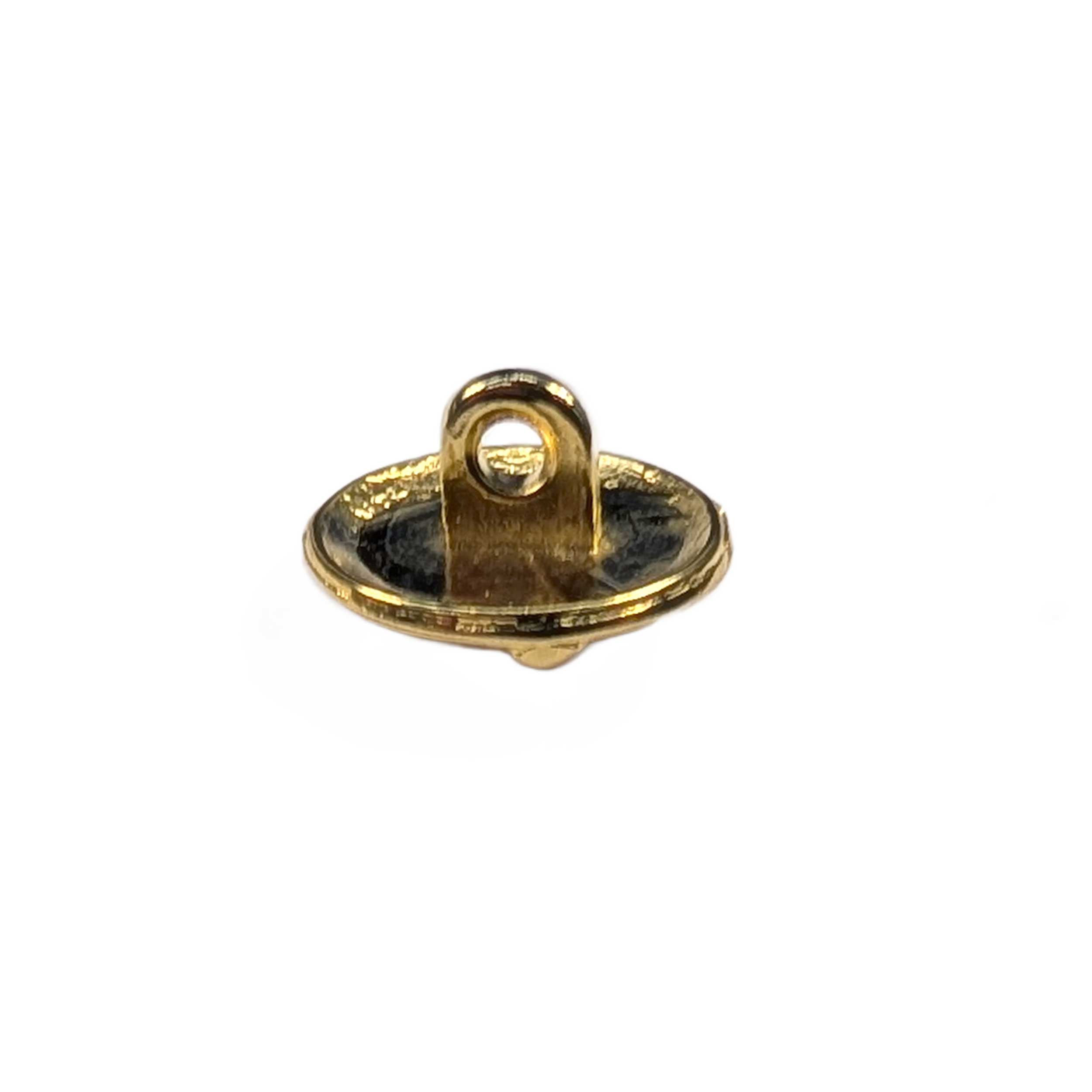 Gold and Clear Stones Jewel Button Image