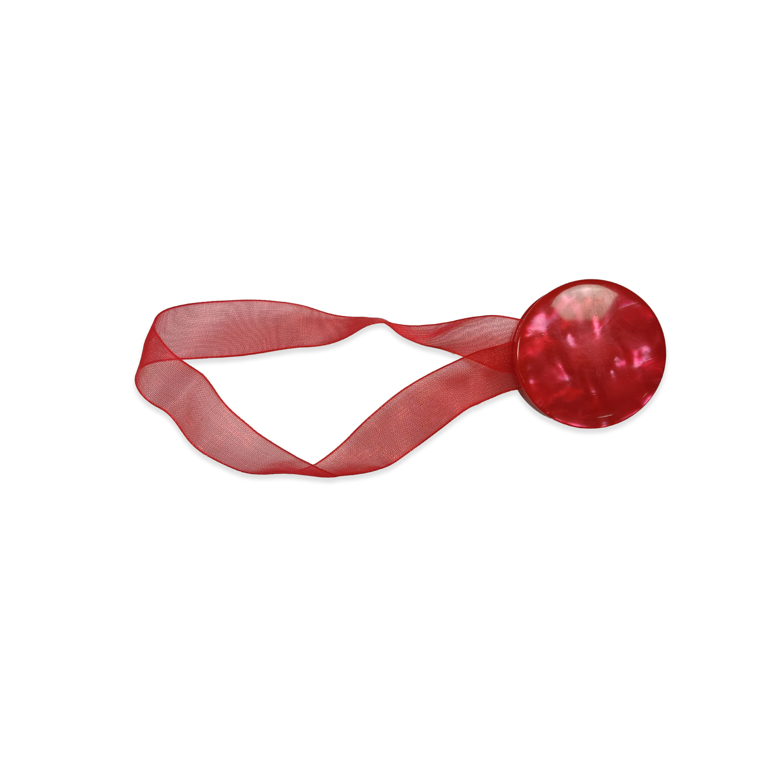 Button Curtain Magnet - Red Image