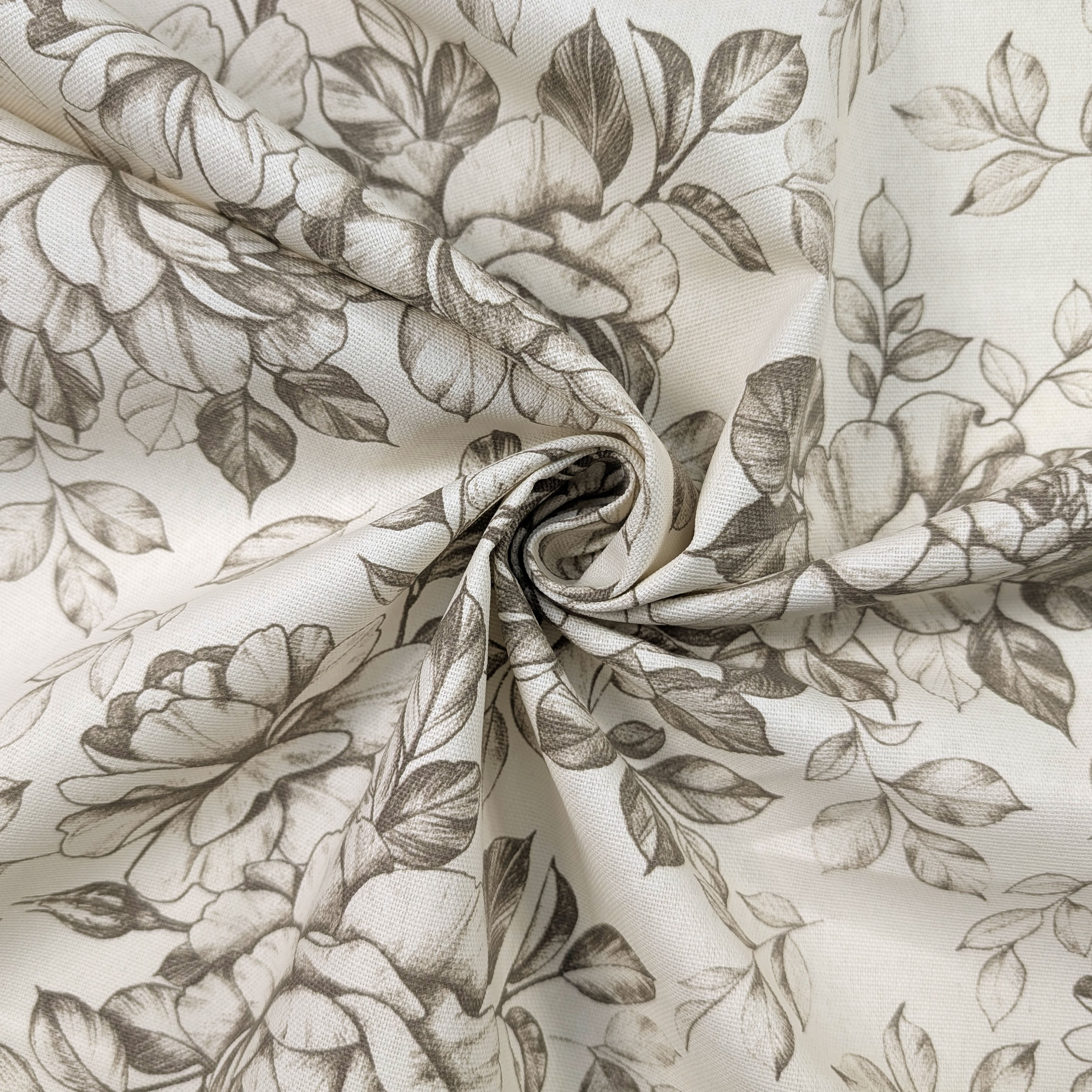 Panama Pure Cotton Floral Turtledove Image