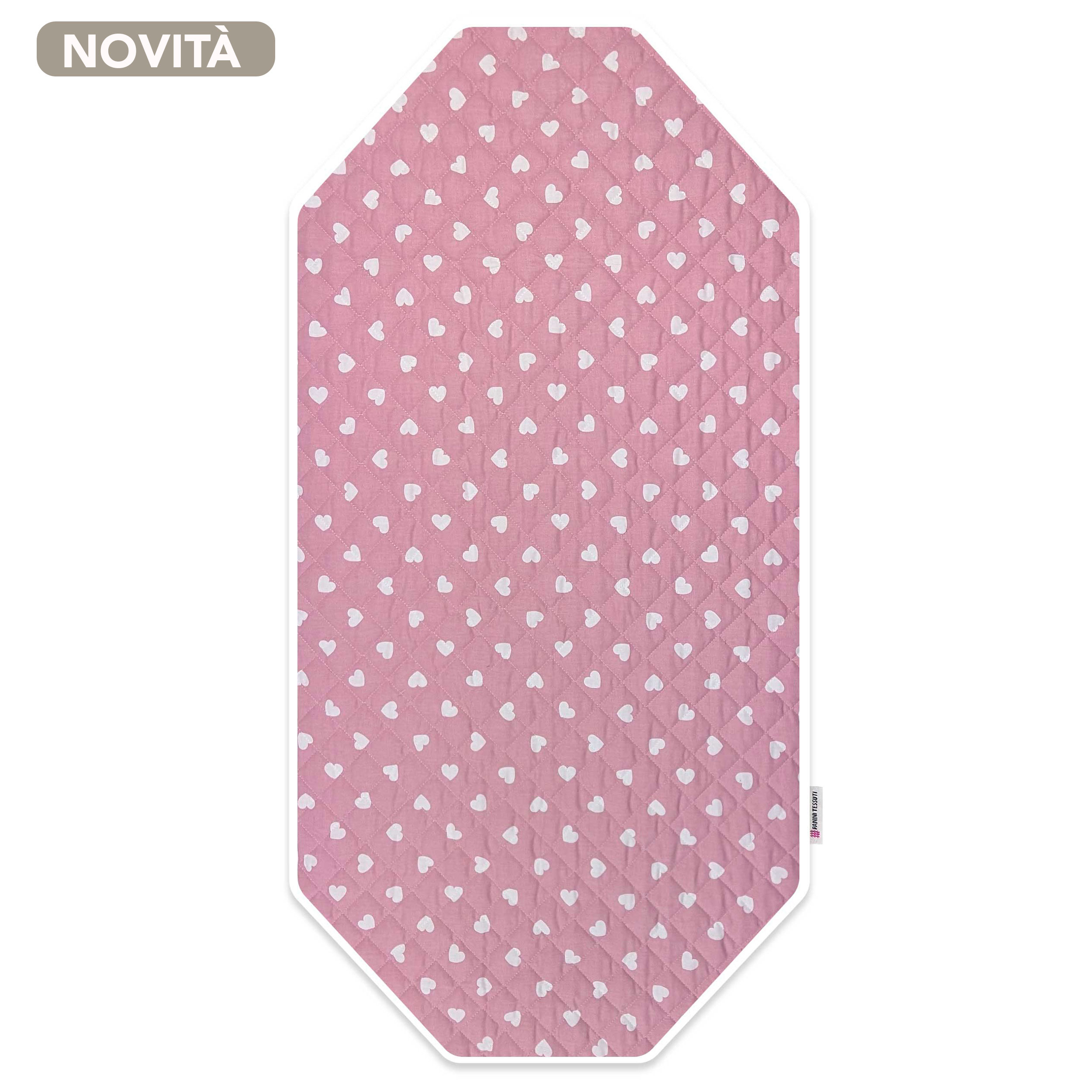 Brandy Cover White Hearts with Antique Pink Background Image