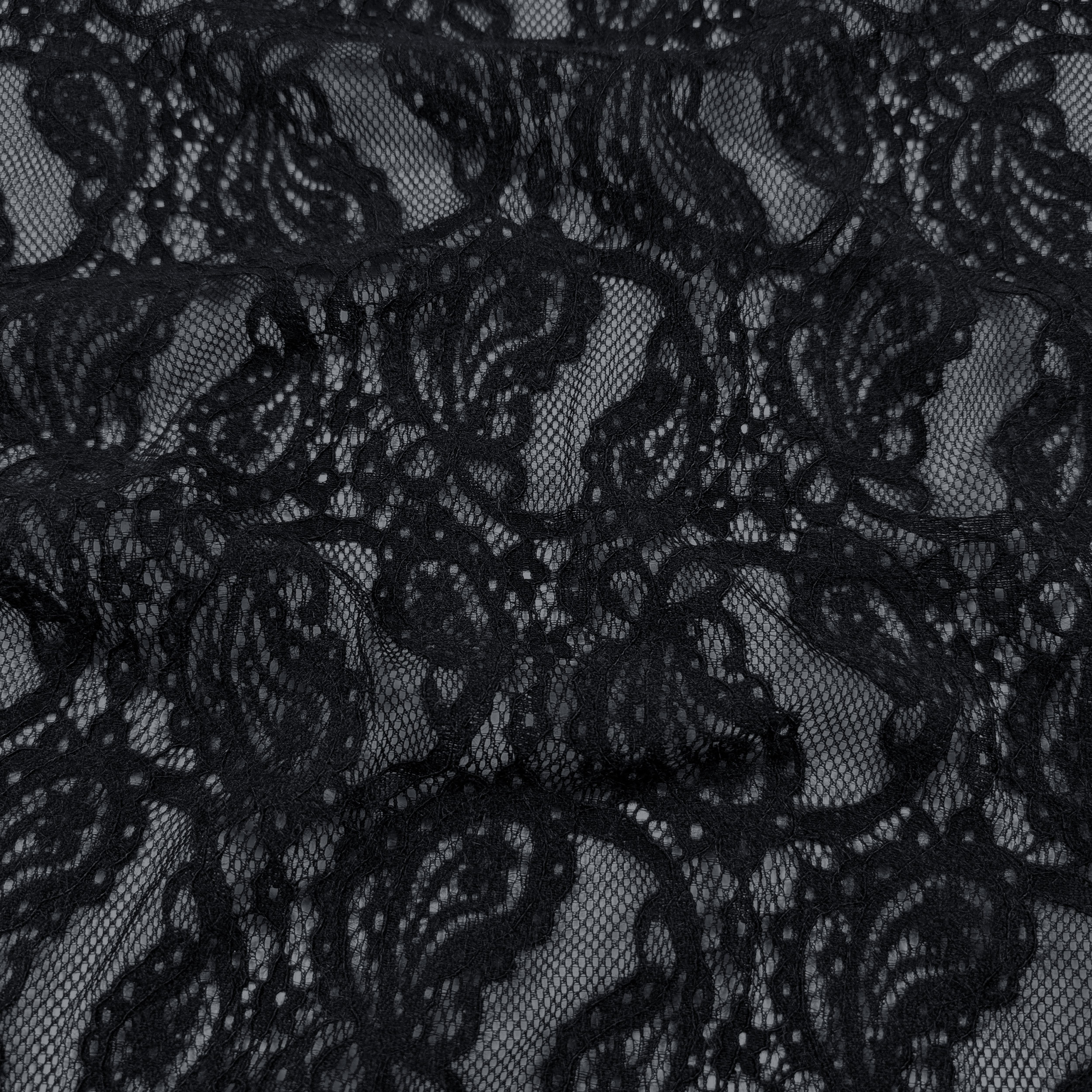 Bi-elastic Double Edge Lace Black Image