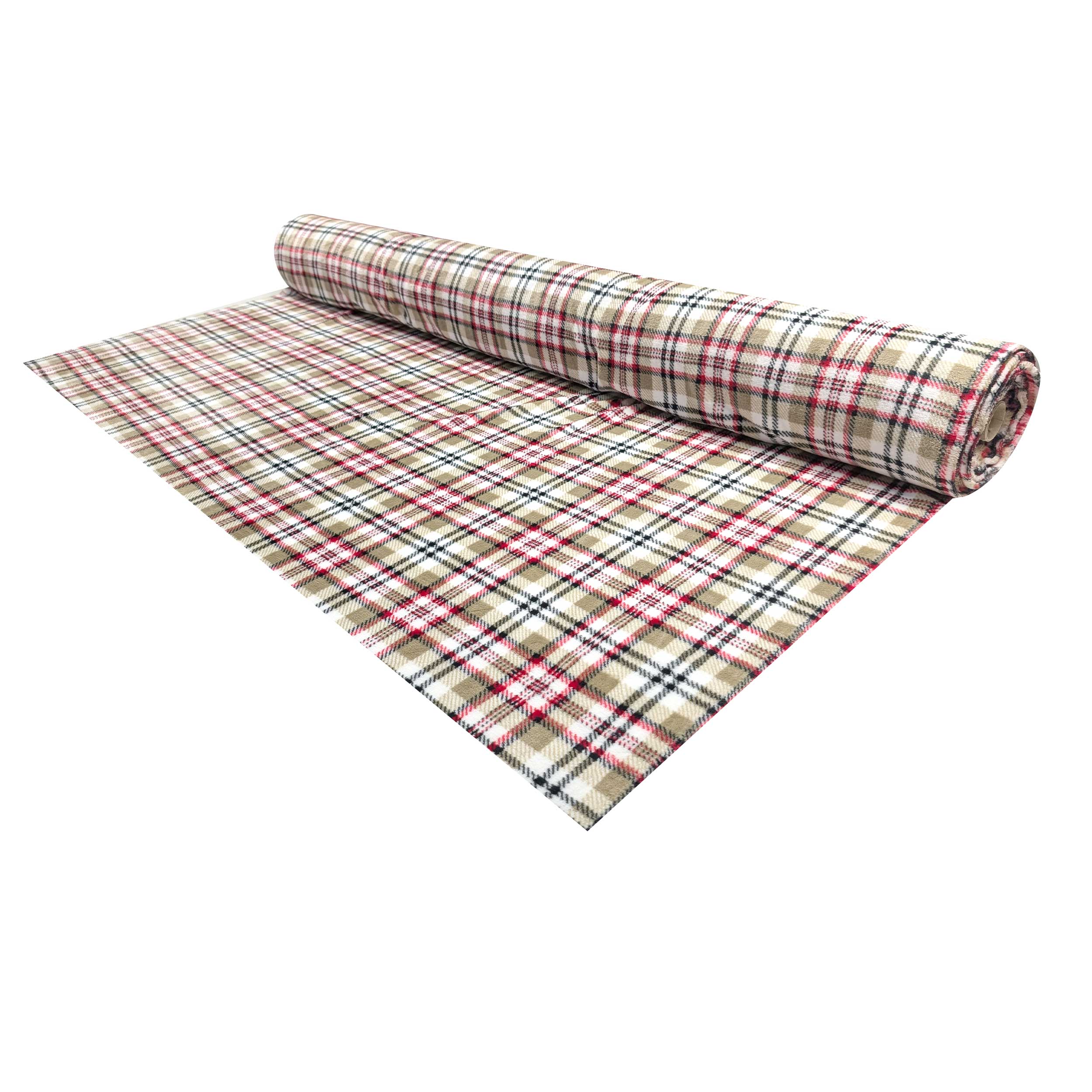 Tartan Cashmere Hand Fleece Light Tones Image