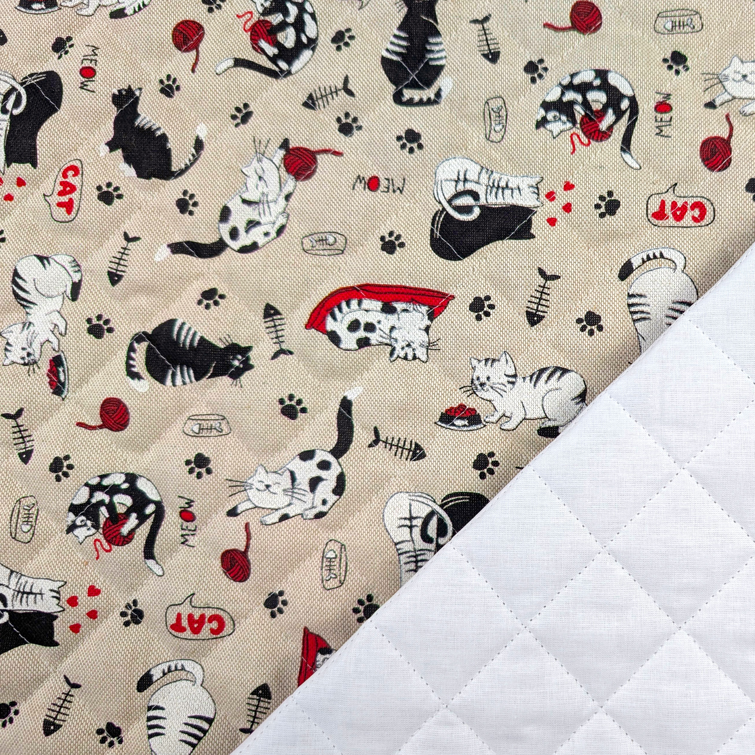 Quilted Cat fabric Image