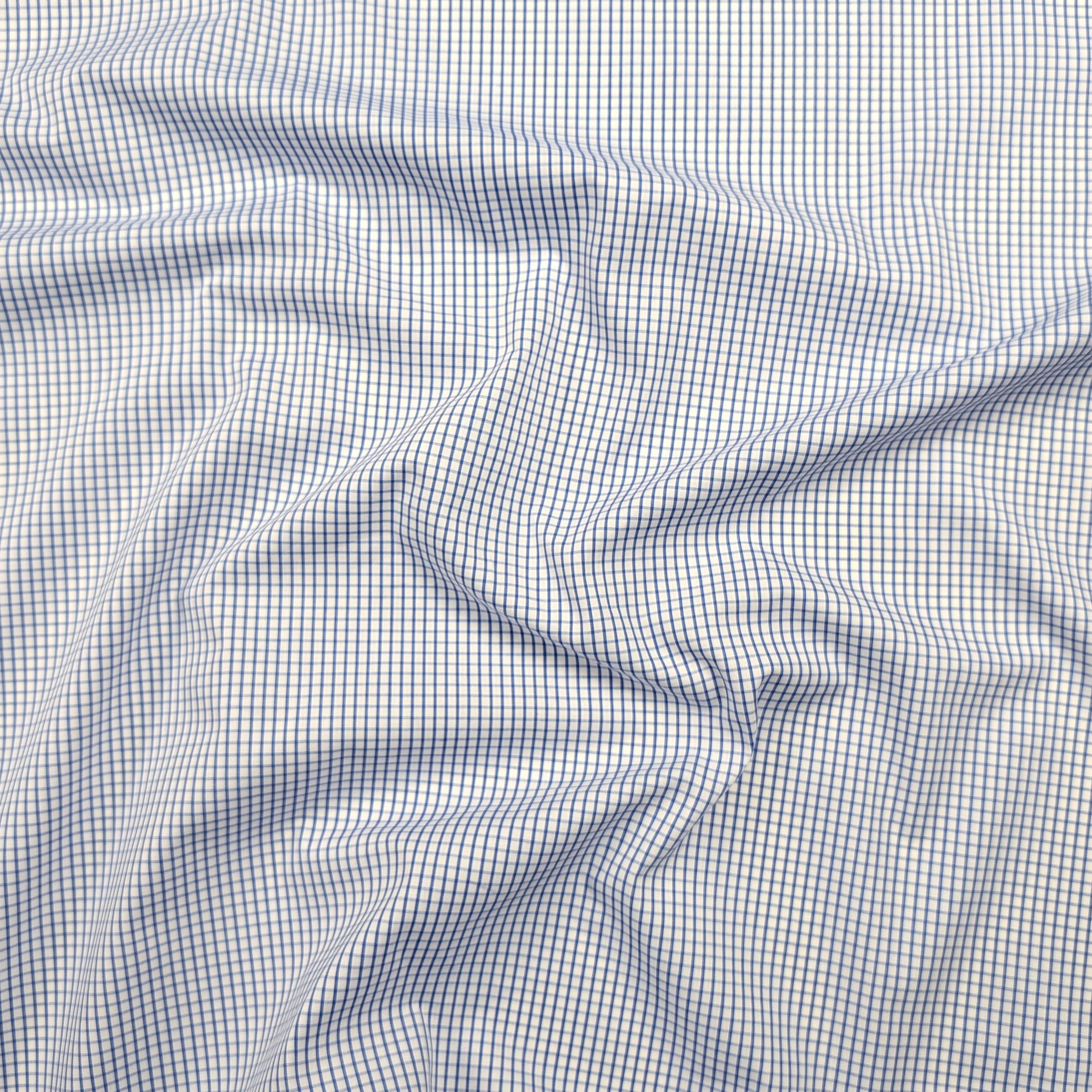 Cotton for Blue and White Checkered Shirts Image