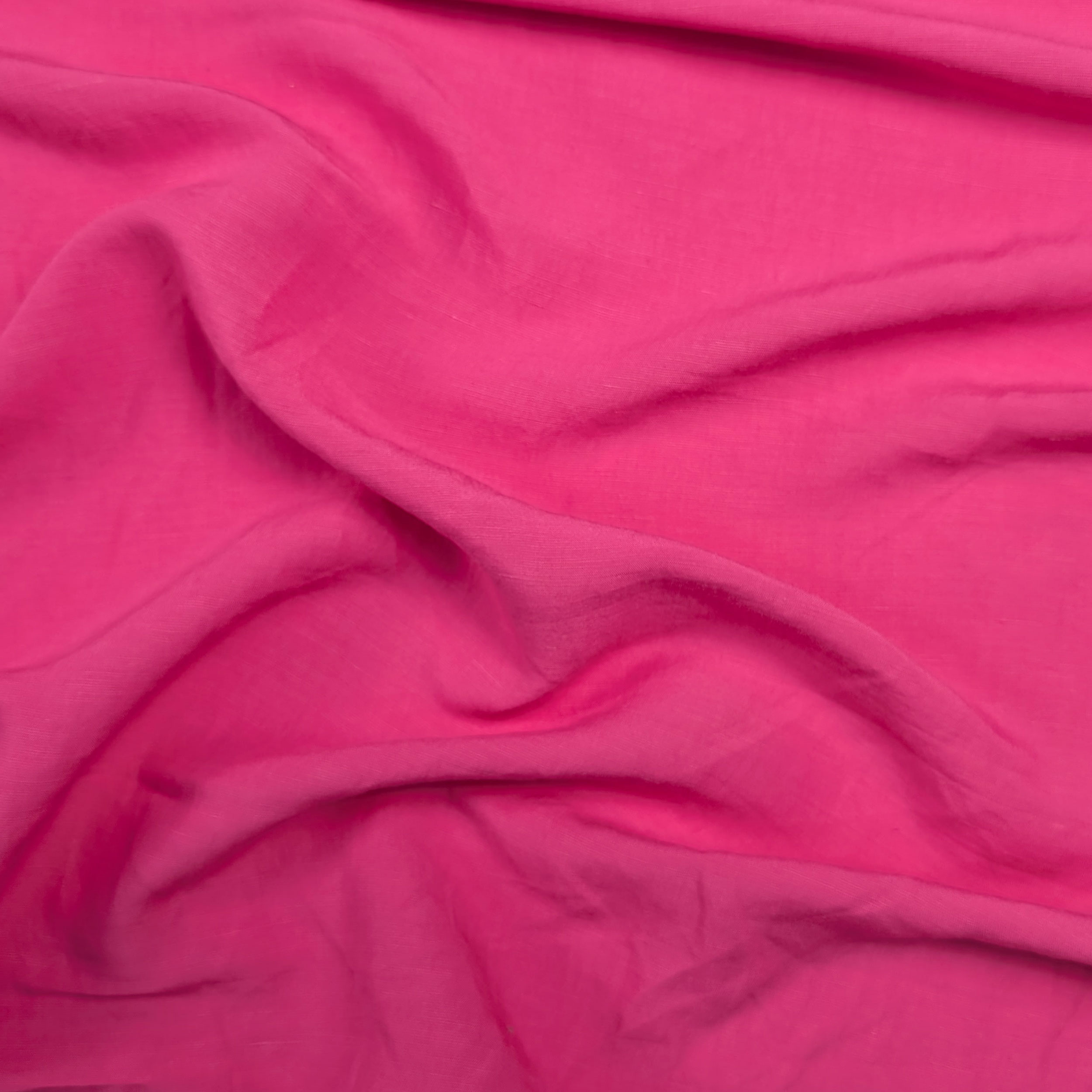 Plain Fuchsia Linen Viscose Image