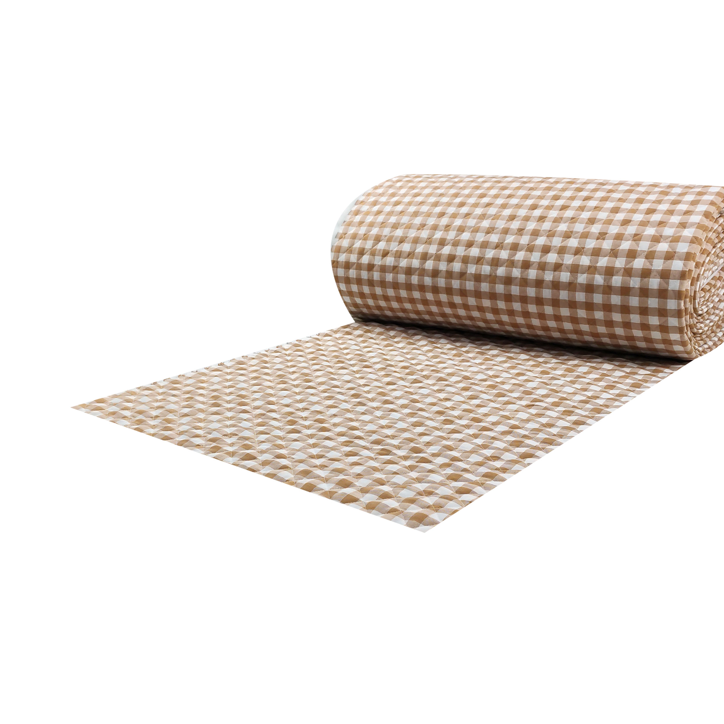 Quilted Biscuit Check Fabric