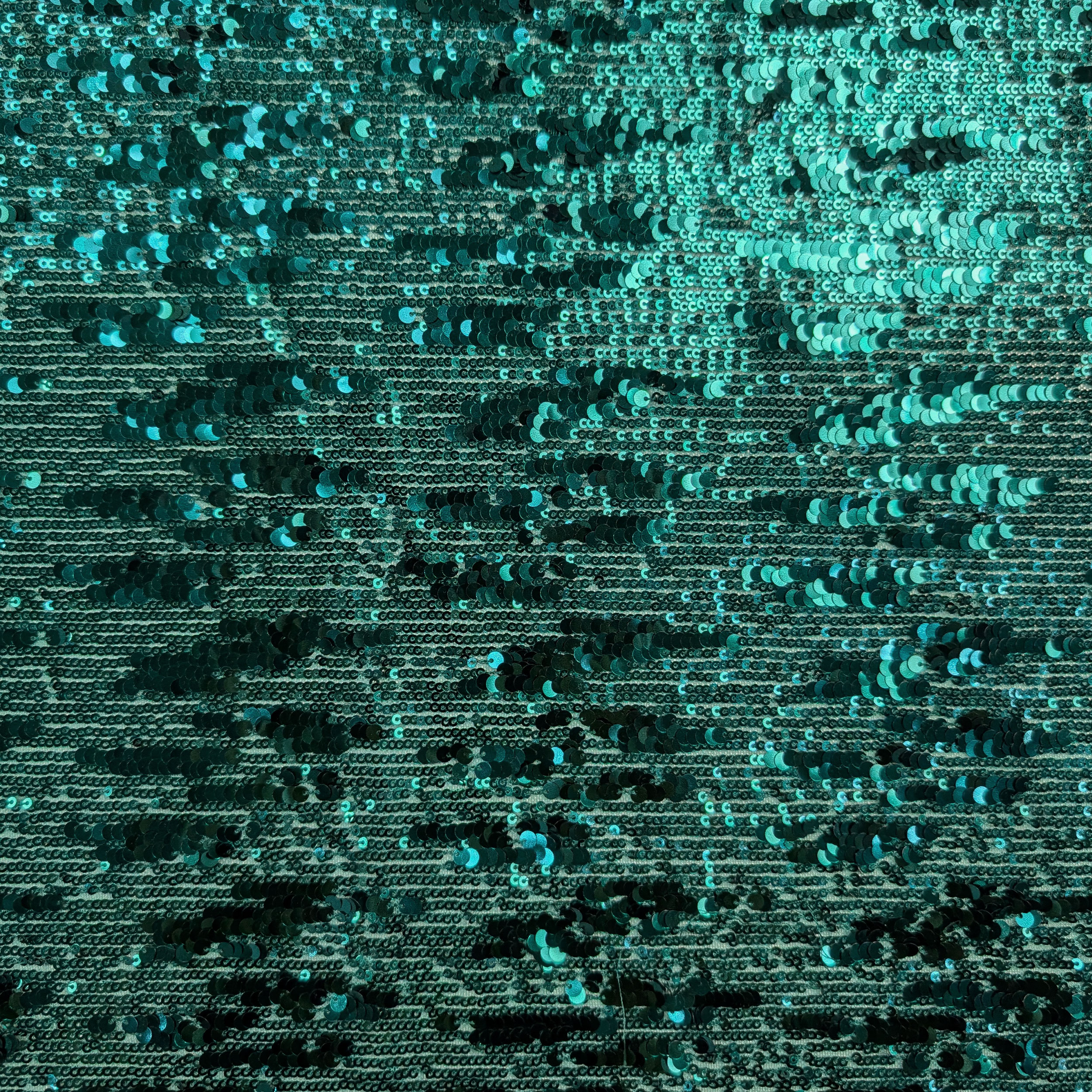 Cascading Sequins on Tulle Fabric Image