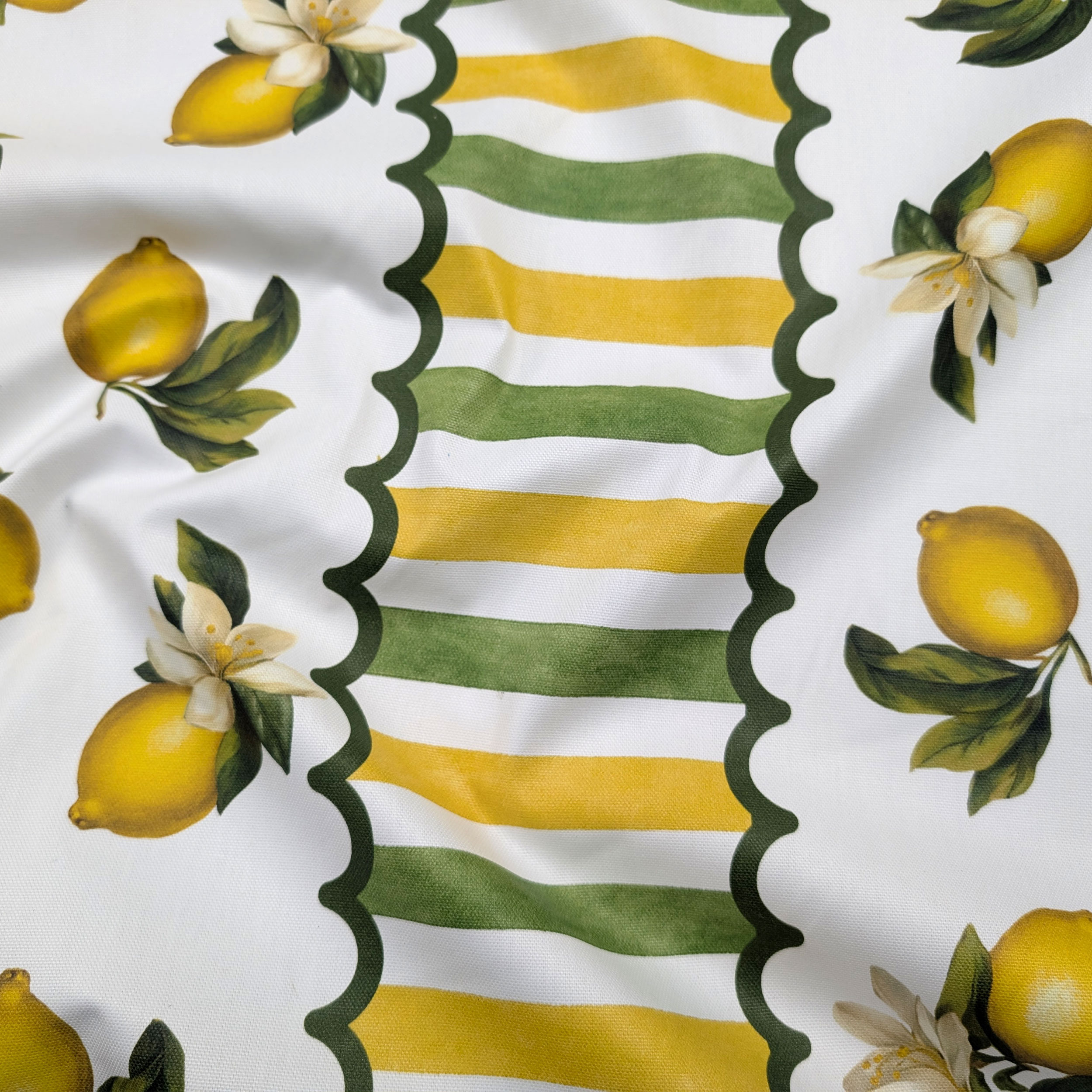 Tissu pour nappe d'été en résine de citron Image
