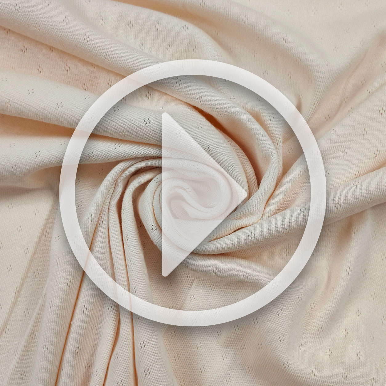 Openwork Ivory Cotton Jersey Image