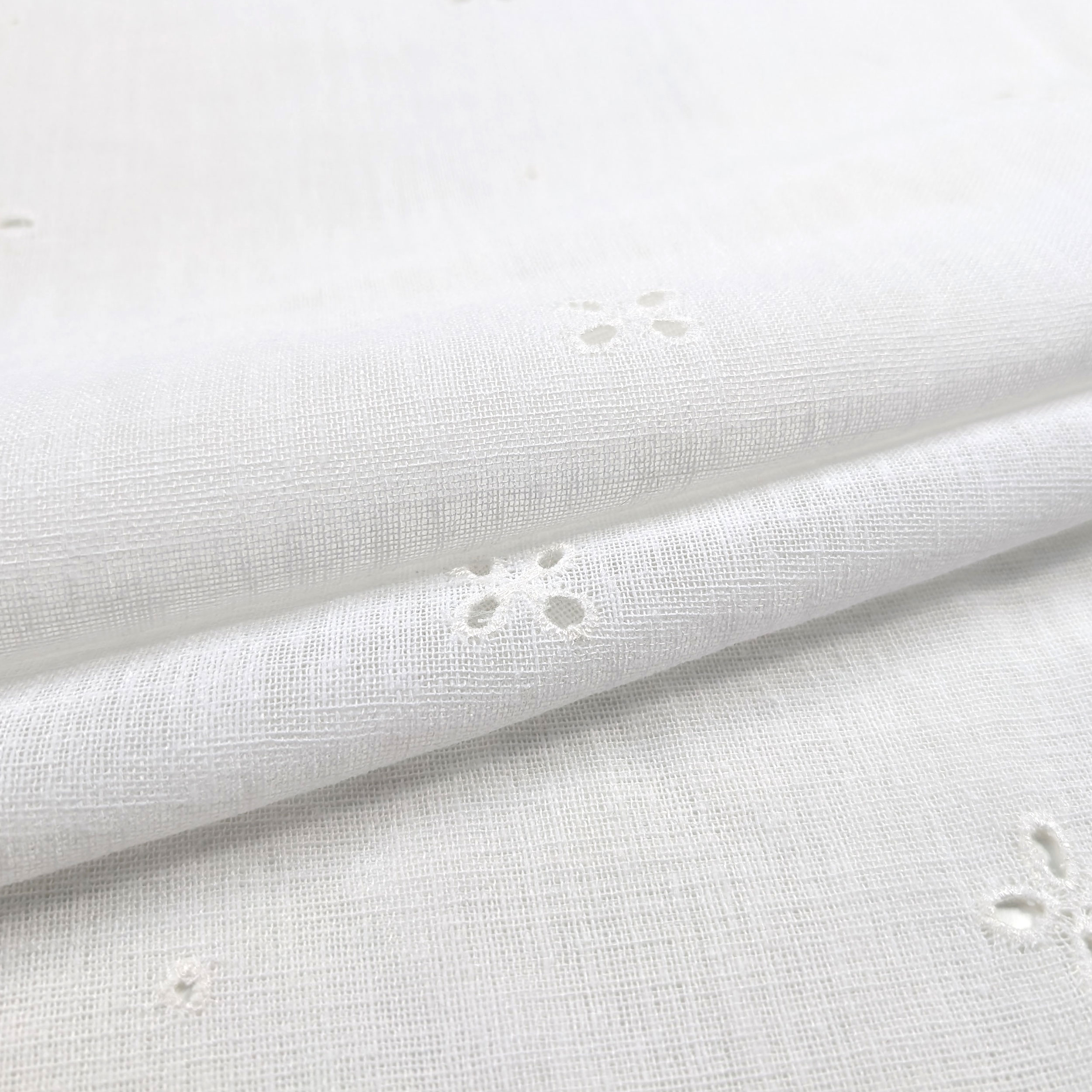 Sangallo Curtain Fabric White Image