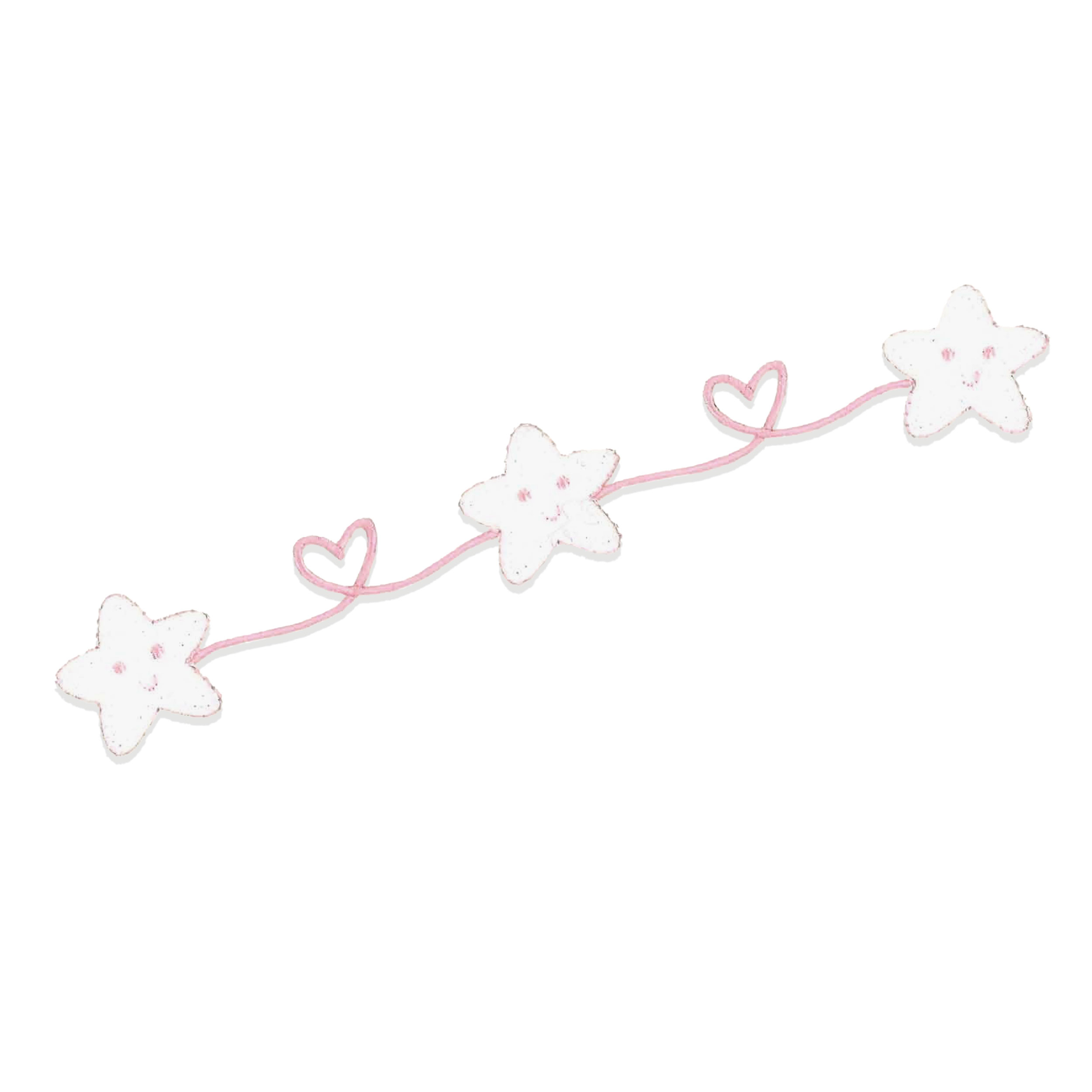 Thermoadhesive application of Stars and Hearts Image